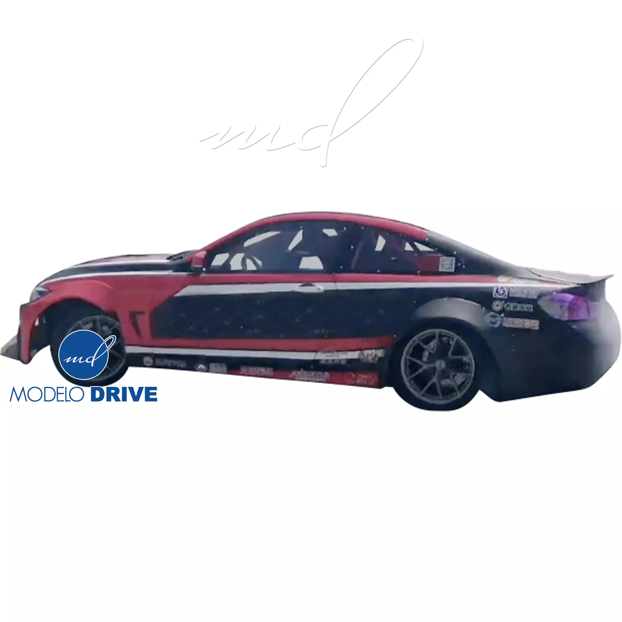 ModeloDrive FRP LBPE Wide Body Fenders (rear) 4pc > BMW 4-Series F32 2014-2020 - Image 6