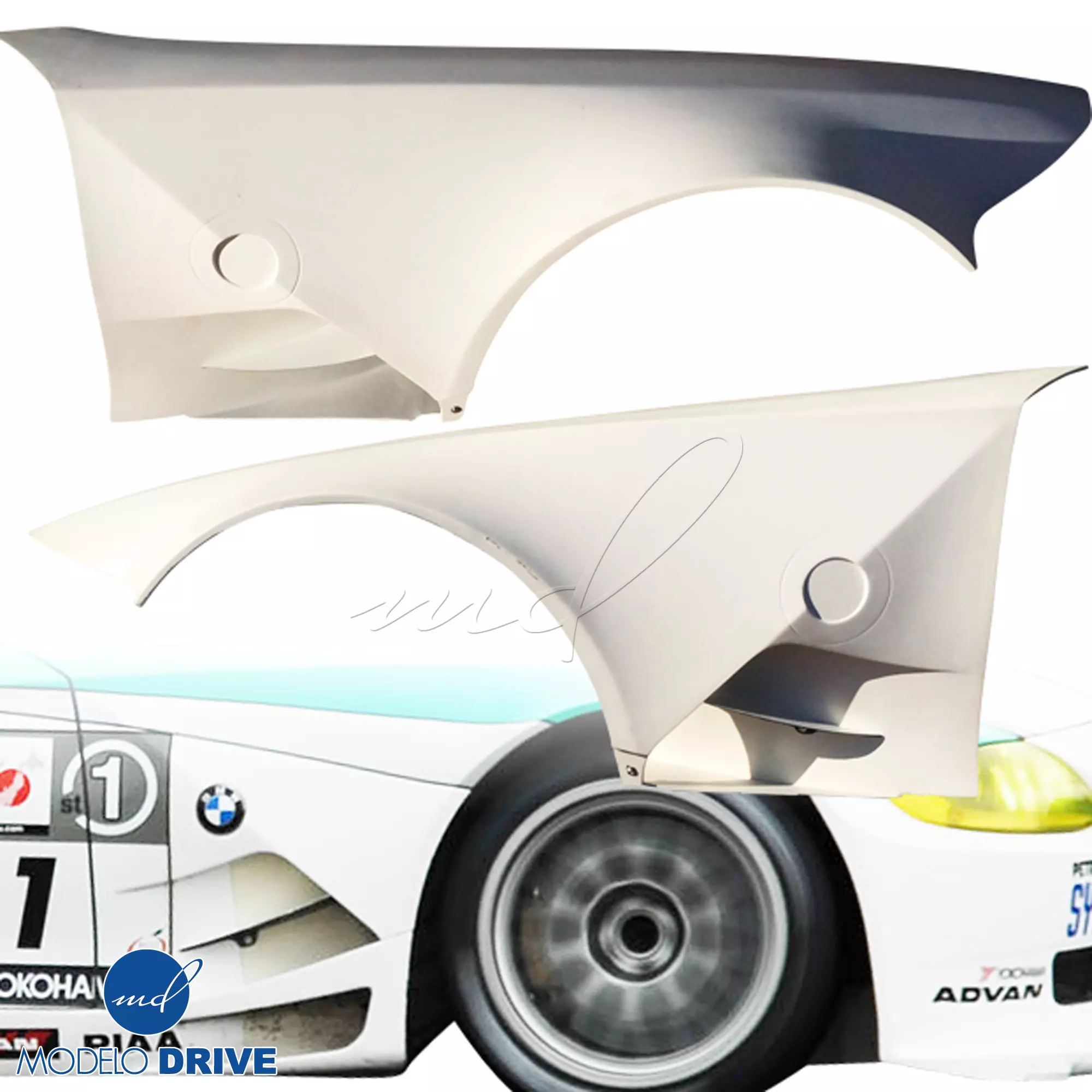 ModeloDrive FRP GTR Wide Body Fenders (front) > BMW Z4 M E86 2006-2008 > 3dr Coupe - Image 1