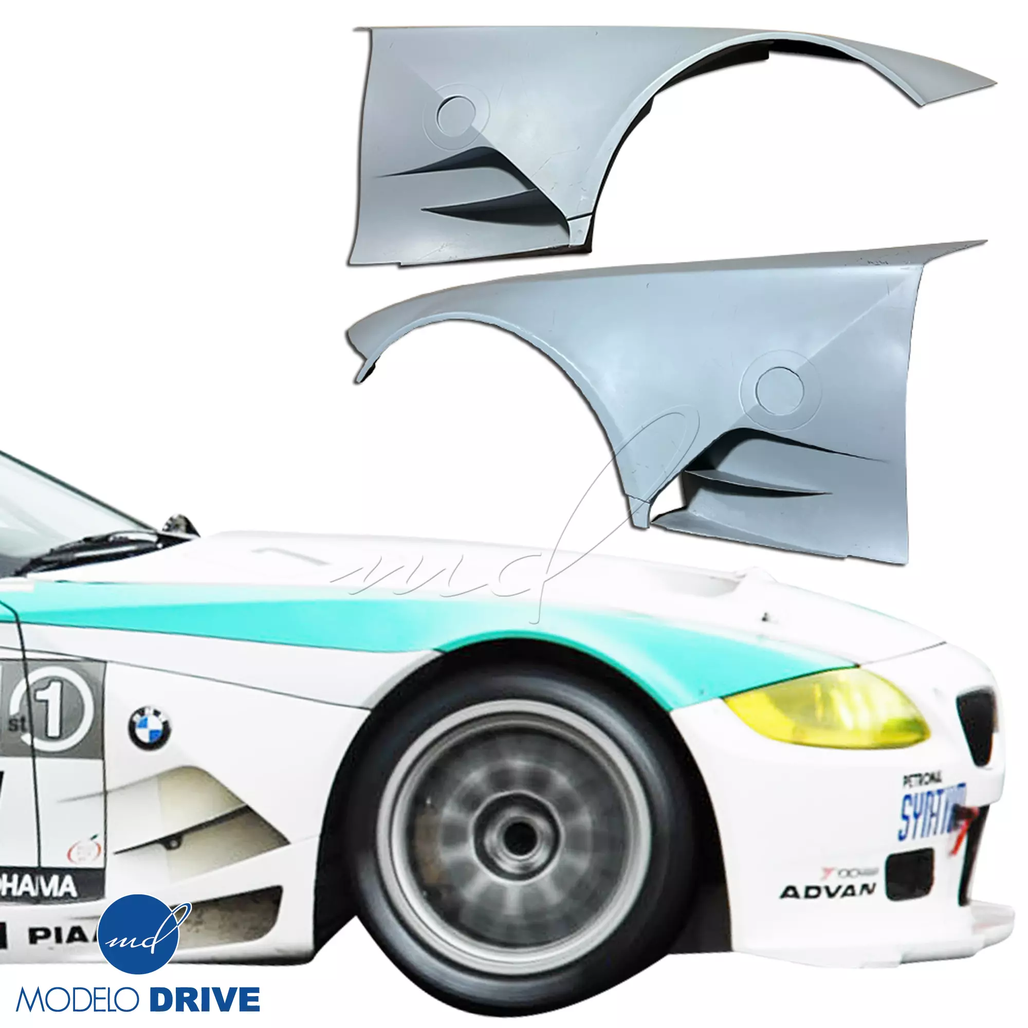 ModeloDrive FRP GTR Wide Body Fenders (front) > BMW Z4 E86 2003-2008 > 3dr Coupe - Image 17