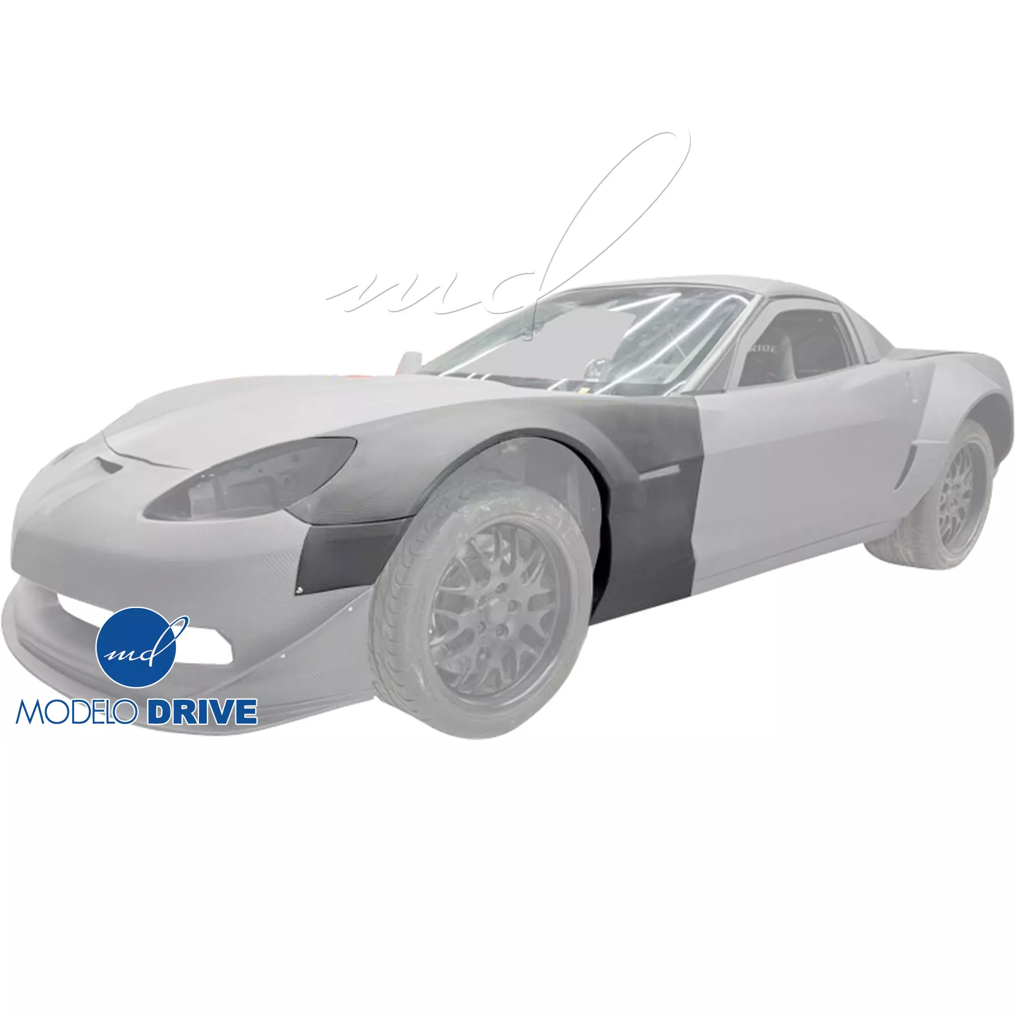ModeloDrive Carbon Fiber GT3-XL Wide Body Kit > Chevrolet Corvette C6 2005-2013 - Image 29
