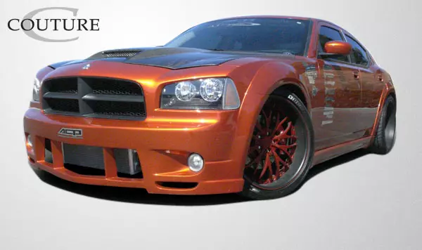 2006-2010 Dodge Charger Couture Polyurethane Luxe Wide Body Front Fender Flares 2 Piece (ed_104815) - Image 8