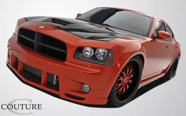 2006-2010 Dodge Charger Couture Urethane Luxe Wide Body Front Fender Flares 2 Piece - Image 9