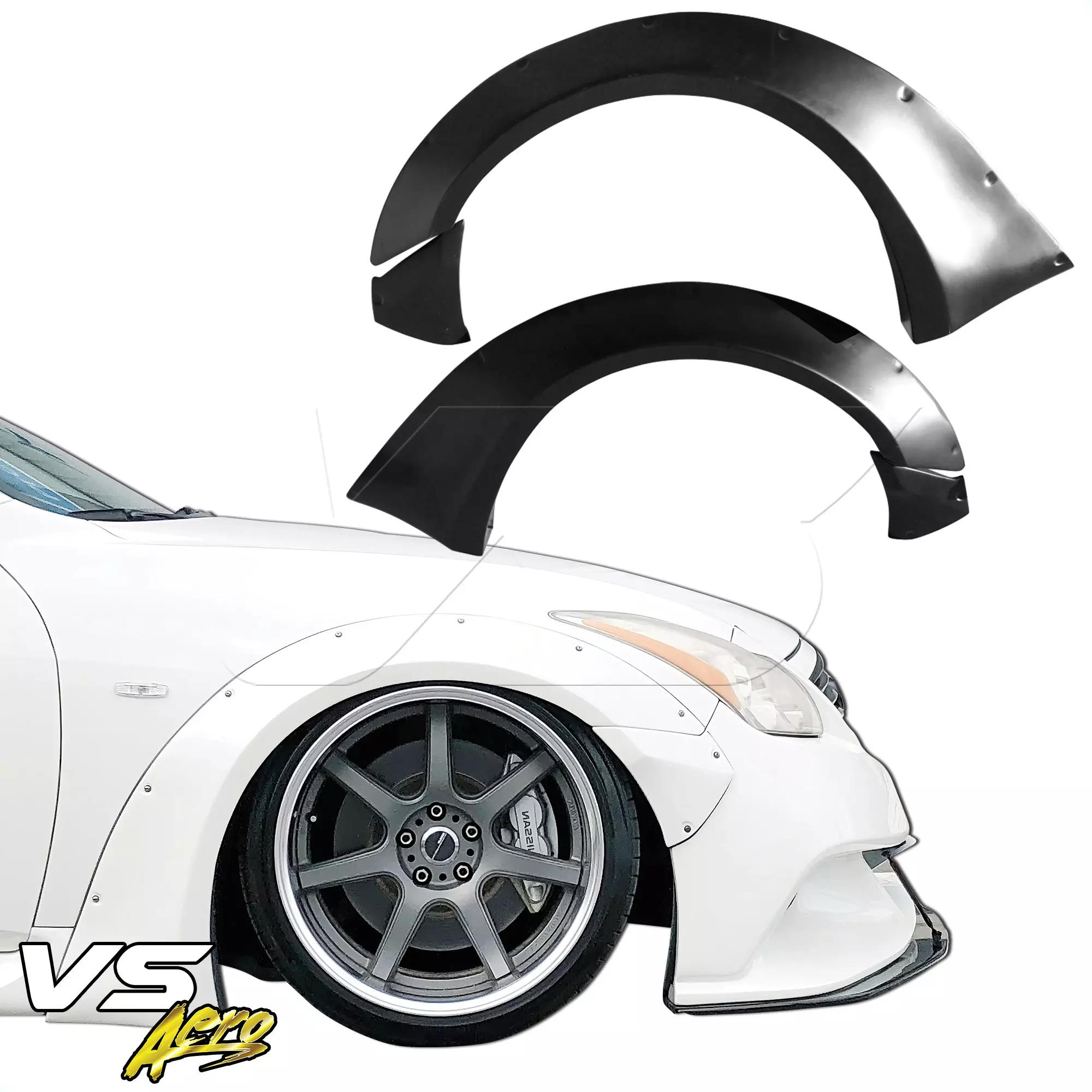 VSaero FRP LBPE Wide Body Fender Flares (front) 4pc > Infiniti G37 Coupe 2008-2015 > 2dr Coupe - Image 42