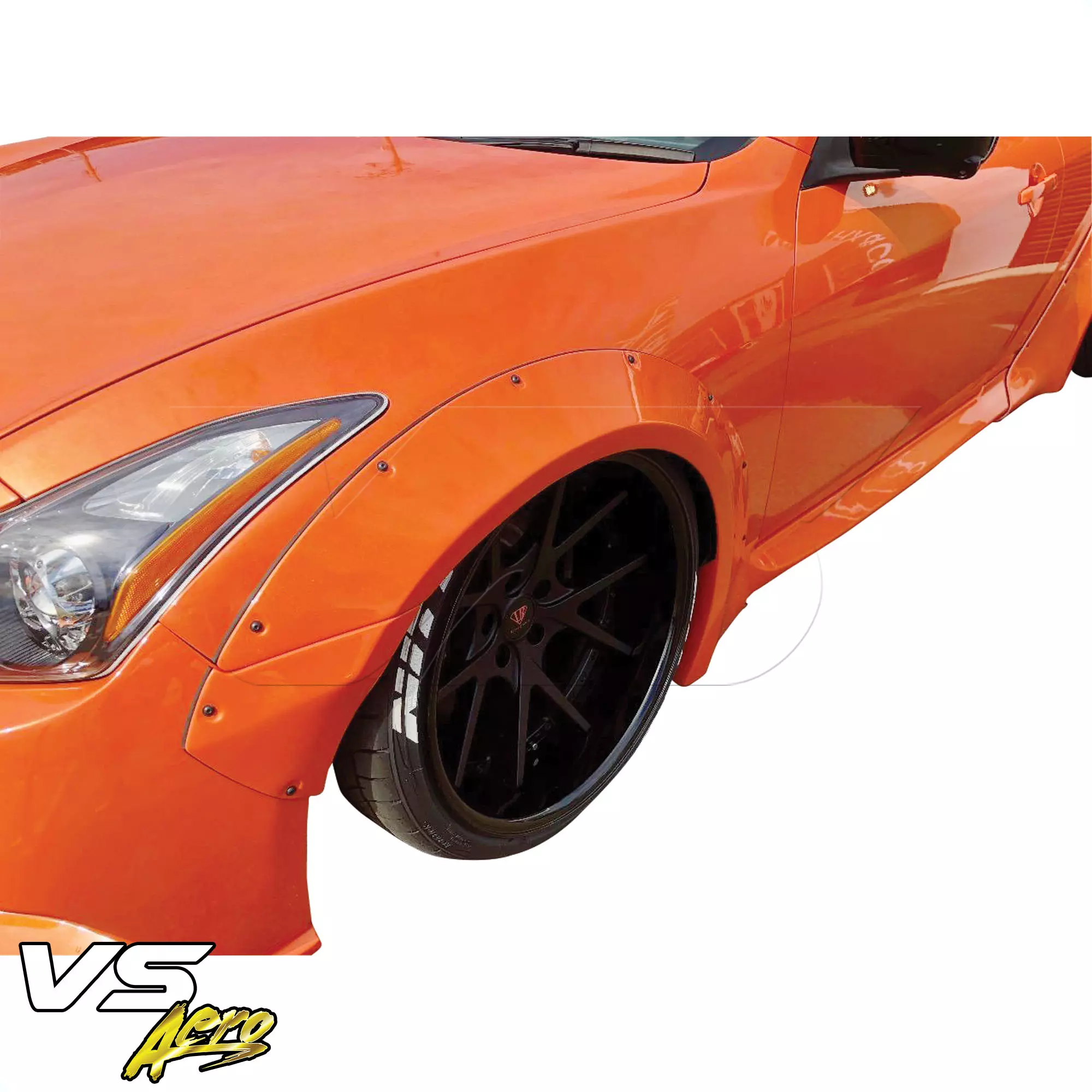 VSaero FRP LBPE Wide Body Fender Flares (front) 4pc > Infiniti G37 Coupe 2008-2015 > 2dr Coupe - Image 10