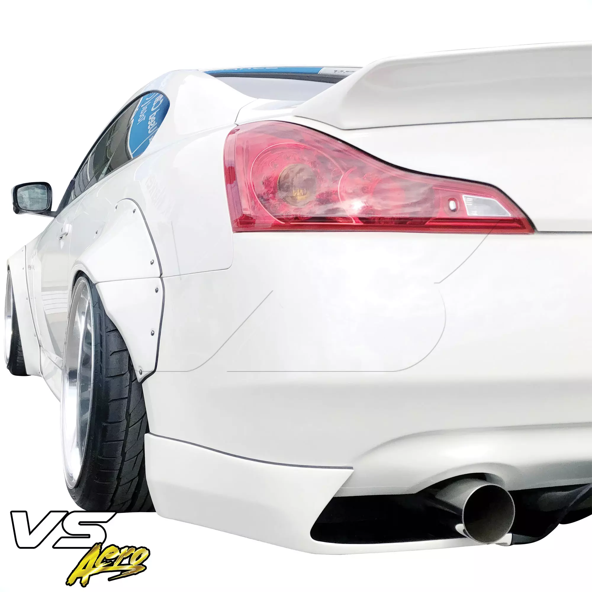 VSaero FRP LBPE Wide Body Fender Flares (rear) 4pc > Infiniti G37 Coupe 2008-2015 > 2dr Coupe - Image 6