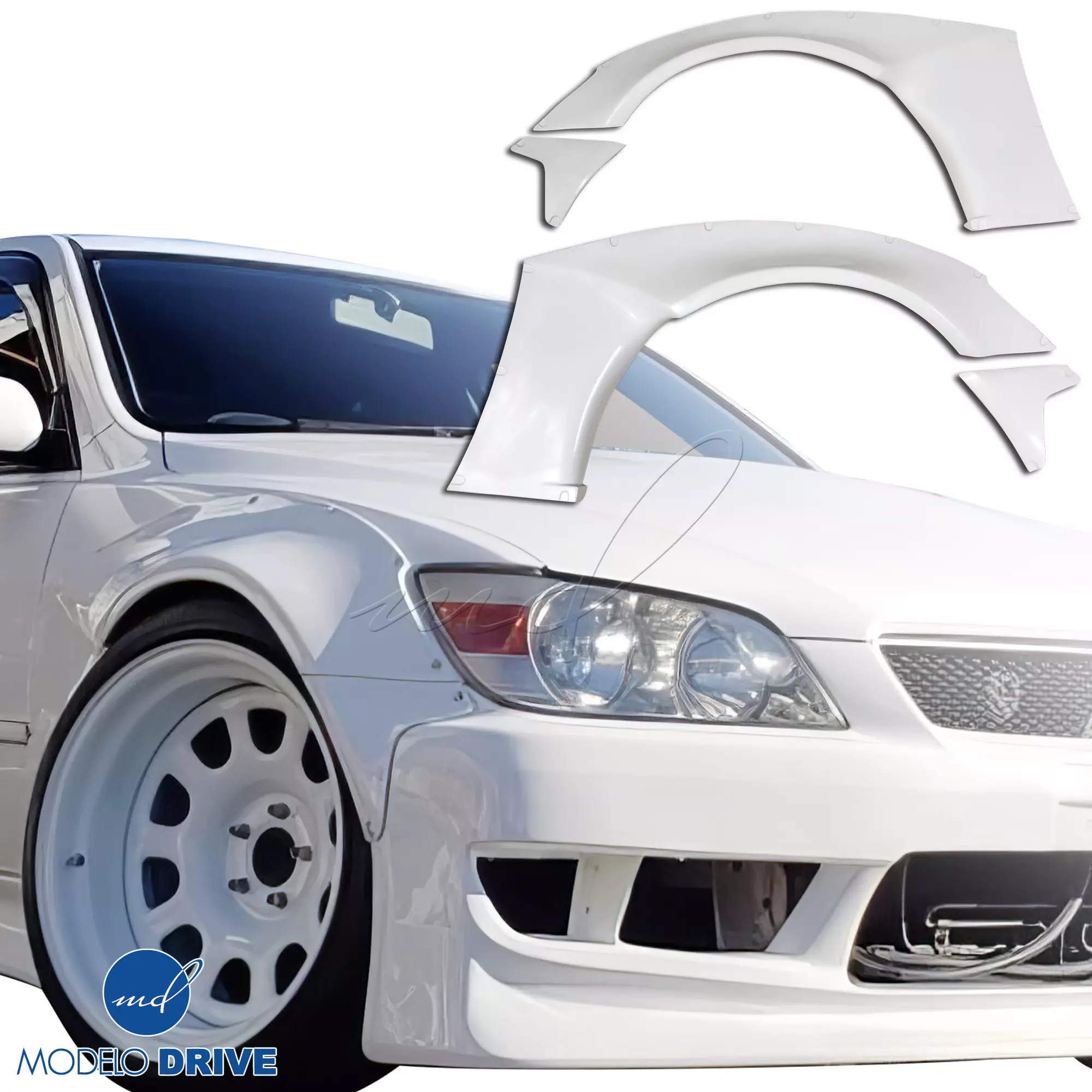 ModeloDrive FRP MSV Wide Body 30/65 Fender Flare Set 8pc > Lexus IS Series IS300 2000-2005> 4dr - Image 70