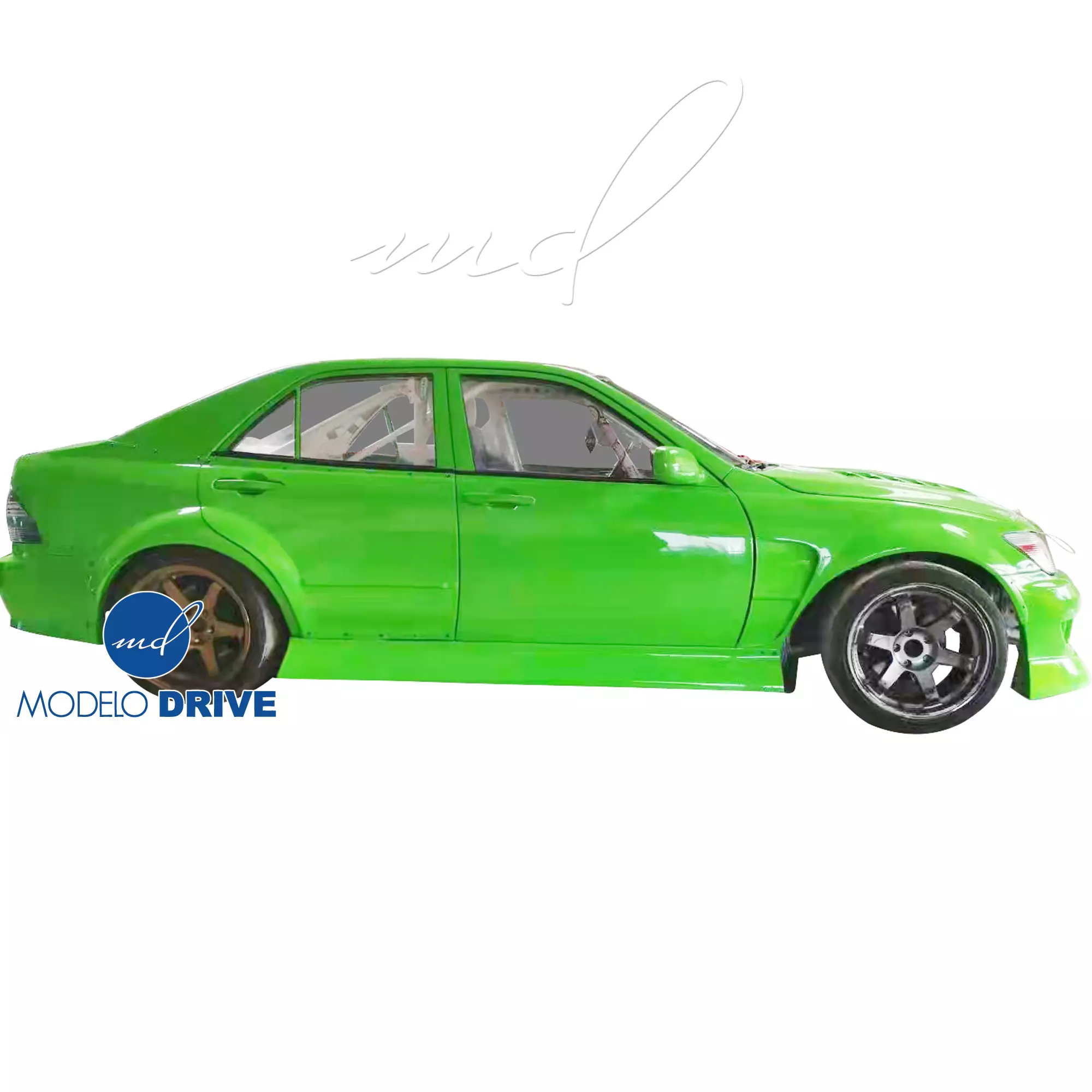 ModeloDrive FRP BSPO Wide Body Kit 12pc > Lexus IS Series IS300 2000-2005> 4dr - Image 85