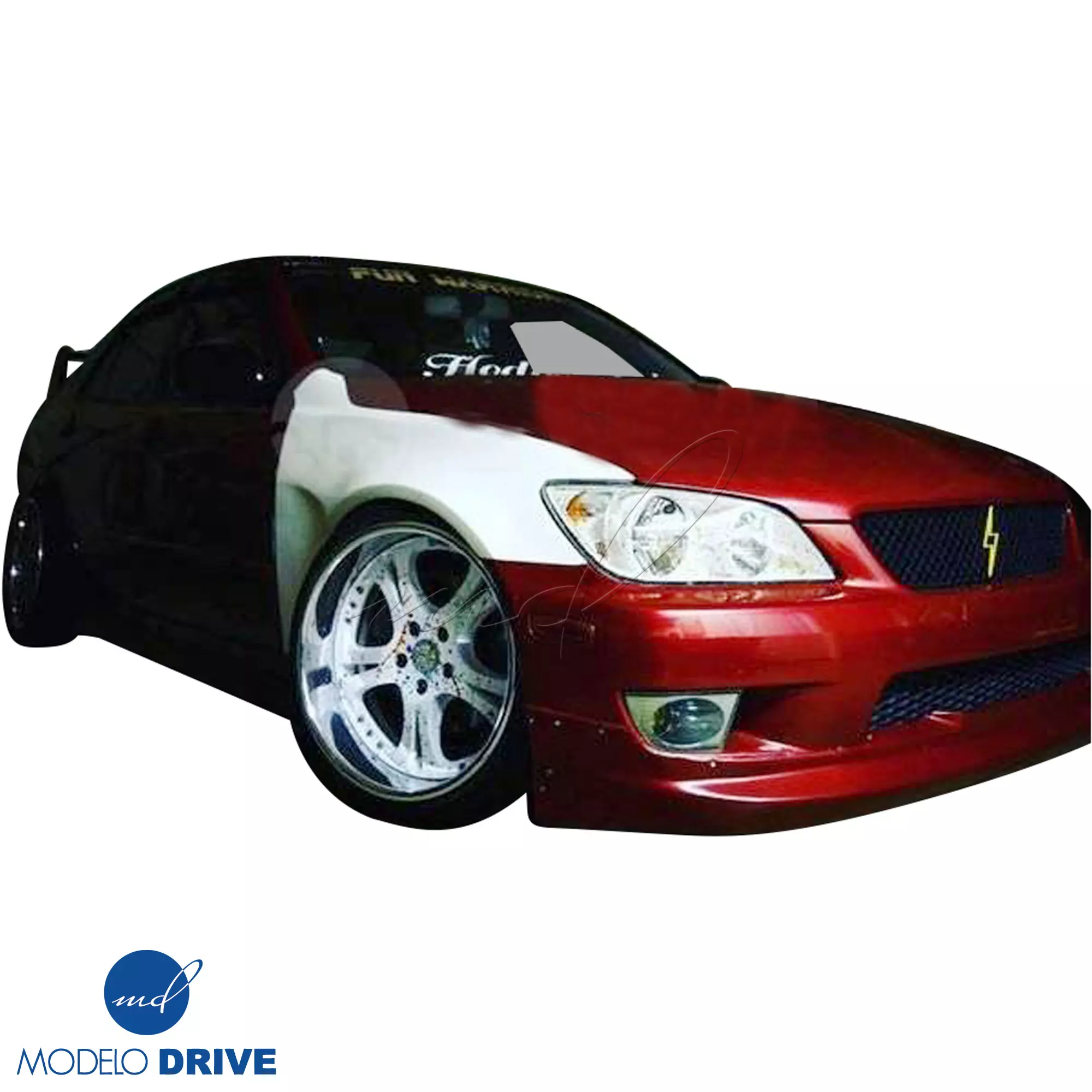 ModeloDrive FRP MSV Wide Body 30mm Fender Flares (front) 2pc > Lexus IS Series IS300 2000-2005> 4dr - Image 5