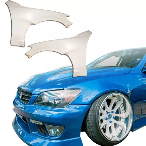 ModeloDrive FRP MSV Wide Body 30mm Fender Flares (front) 2pc > Lexus IS Series IS300 2000-2005> 4dr - Image 7