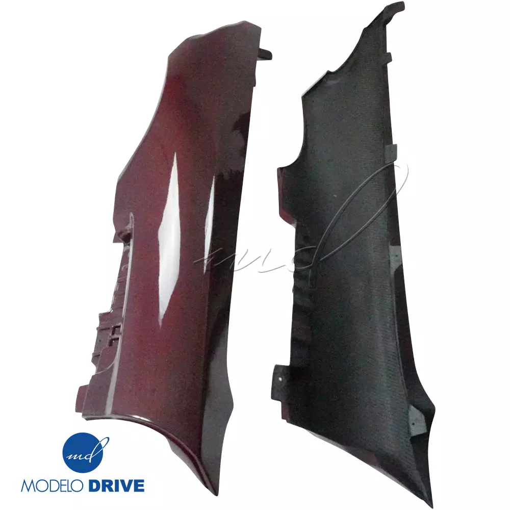 ModeloDrive Carbon Fiber BLK-GT Wide Body Fenders (front) > Mercedes-Benz SLS AMG (R197) 2011-2014 - Image 5
