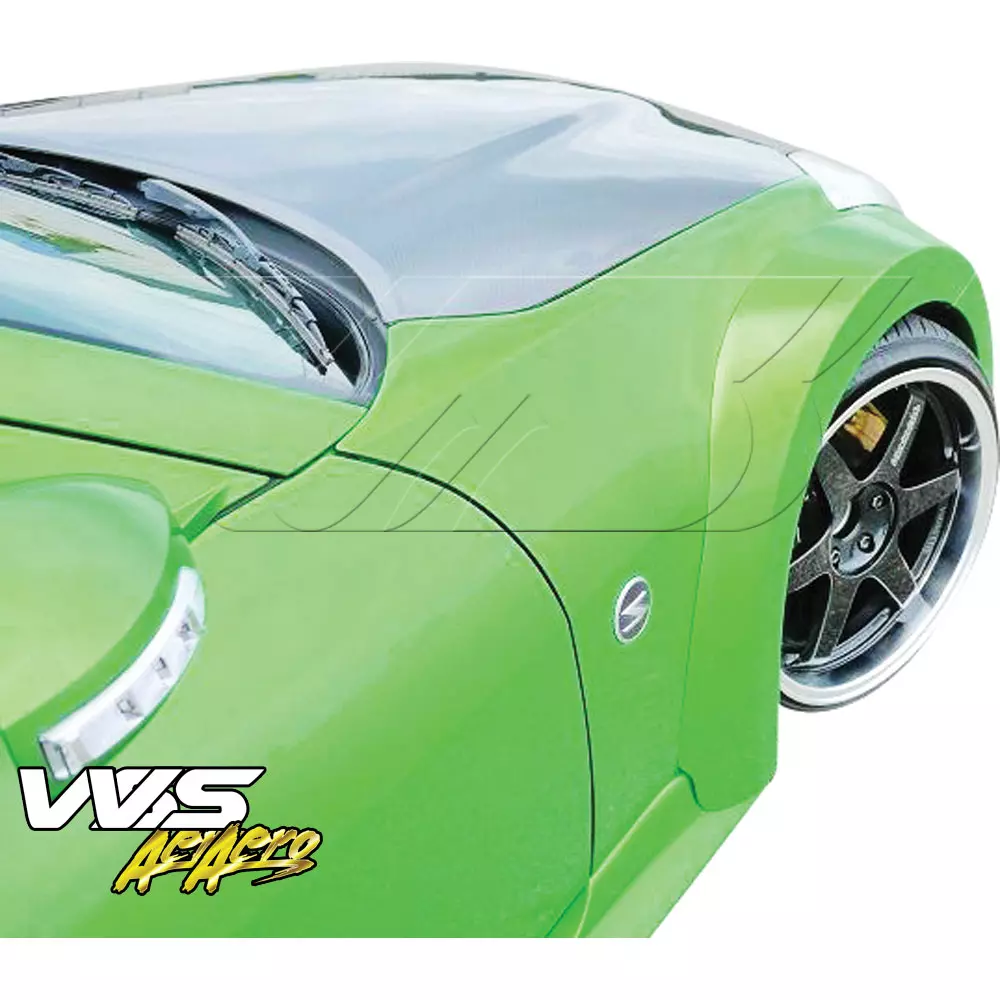 VSaero FRP IDES Havoc Wide Body Fenders Flares (front) > Nissan 350Z Z33 2003-2008 - Image 1