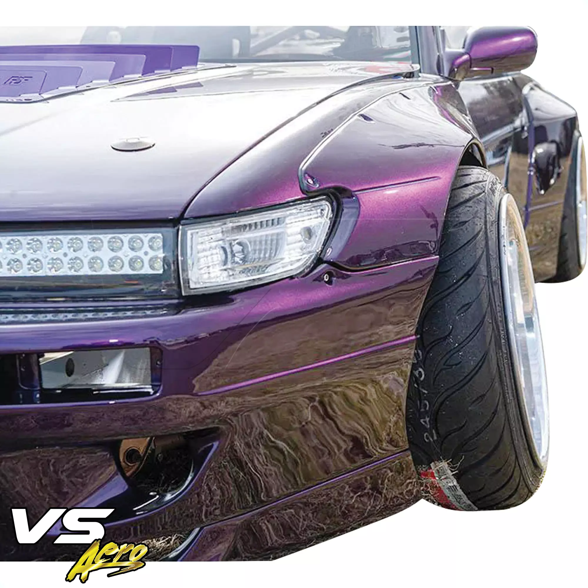 VSaero FRP TKYO v3 Wide Body Kit 10pc > Nissan Silvia S13 1989-1994 > 2dr Coupe - Image 48