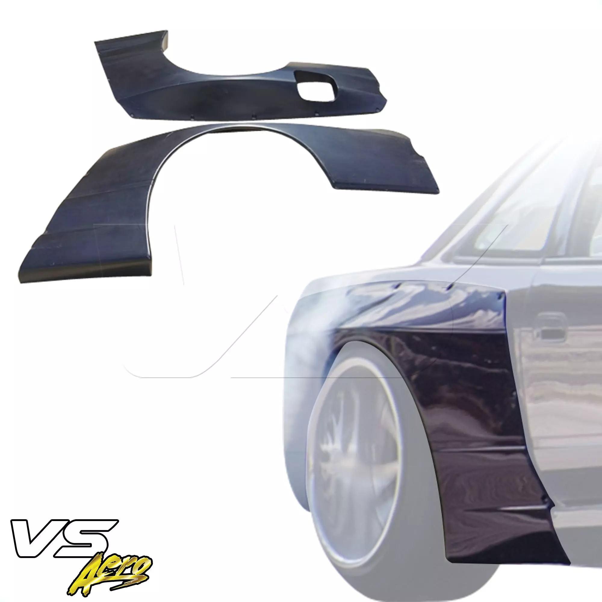 VSaero FRP TKYO v3 Wide Body 110mm Fenders (rear) > Nissan Silvia S13 1989-1994 > 2dr Coupe - Image 1