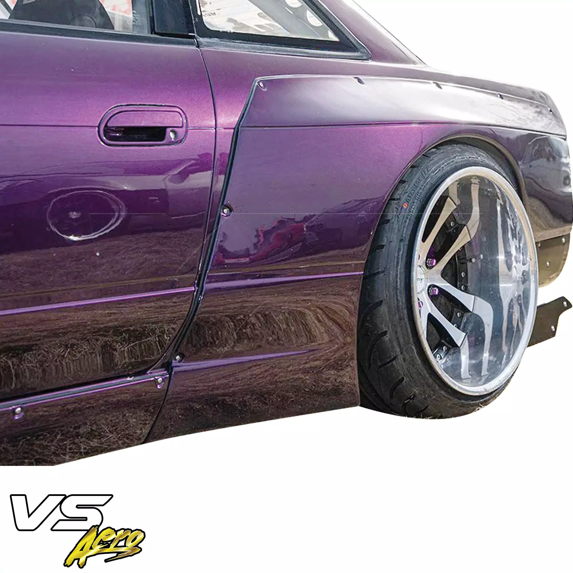 VSaero FRP TKYO v3 Wide Body 110mm Fenders (rear) > Nissan Silvia S13 1989-1994 > 2dr Coupe - Image 2