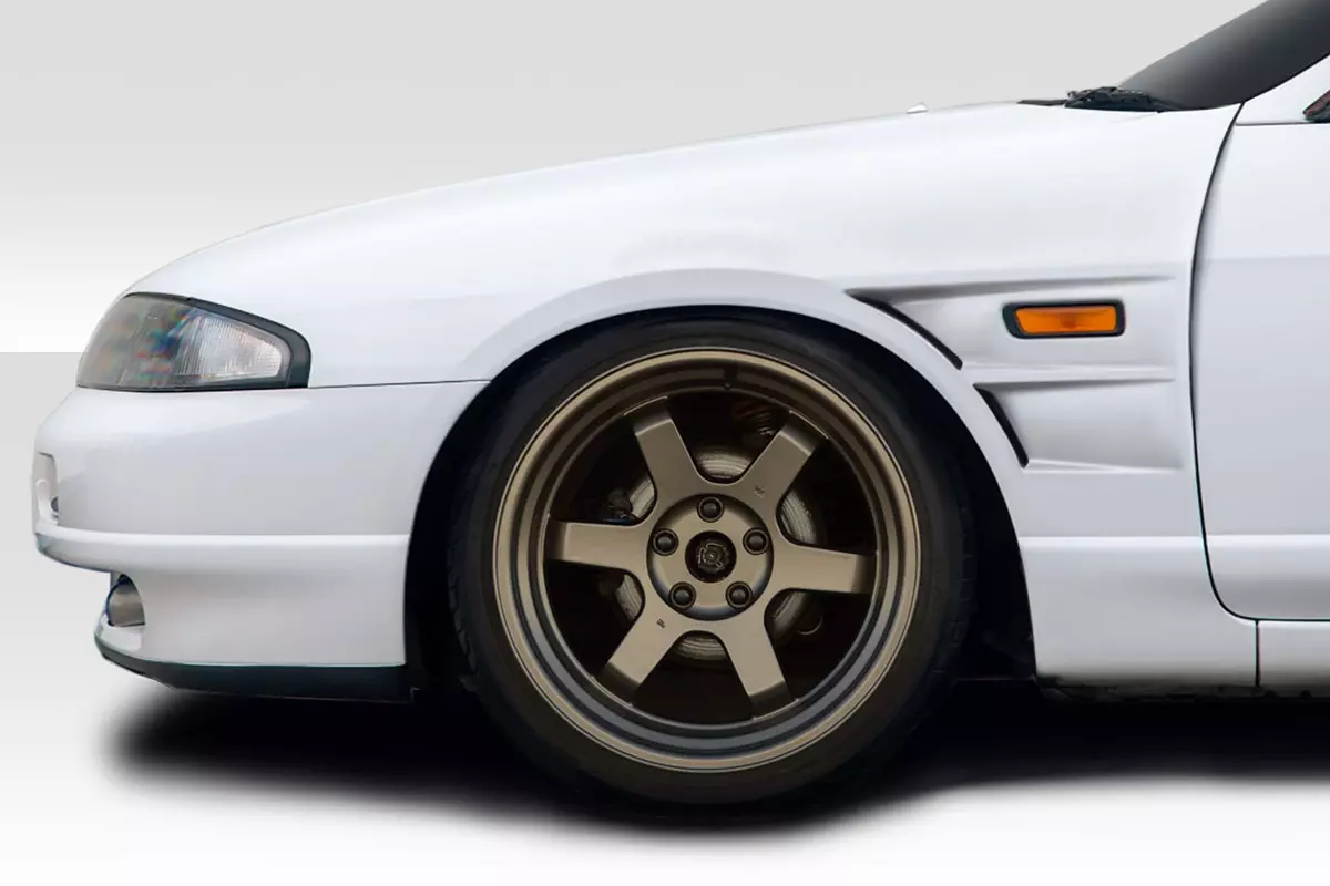 1995-1998 Nissan Skyline R33 2DR Duraflex D1 Sport 30MM Front Fenders 2 Piece - Image 1