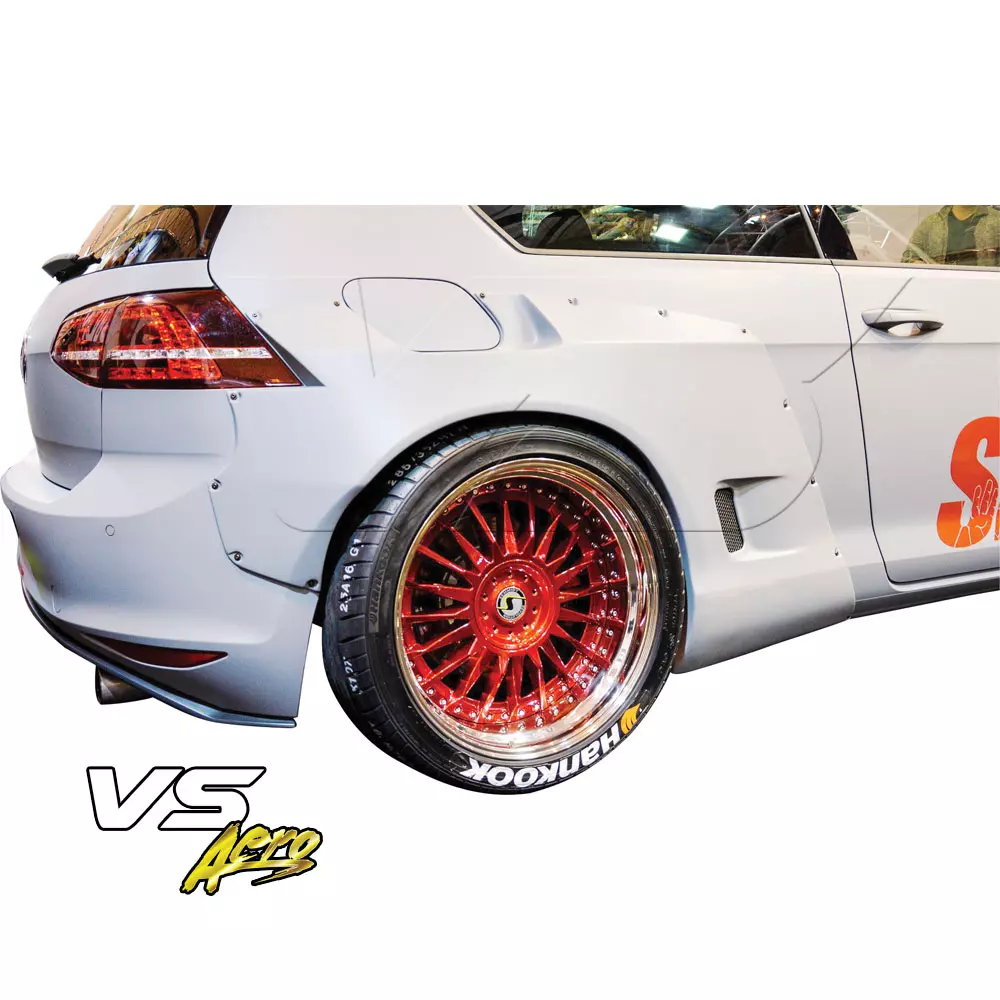 VSaero FRP TKYO Wide Body Kit w Wing 8pc > Volkswagen Golf MK7 2015-2018 - Image 13
