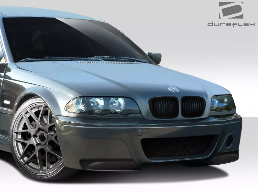 1999-2005 BMW 3 Series E46 4DR Duraflex CSL Look Front Bumper Cover 1 Piece - Image 2