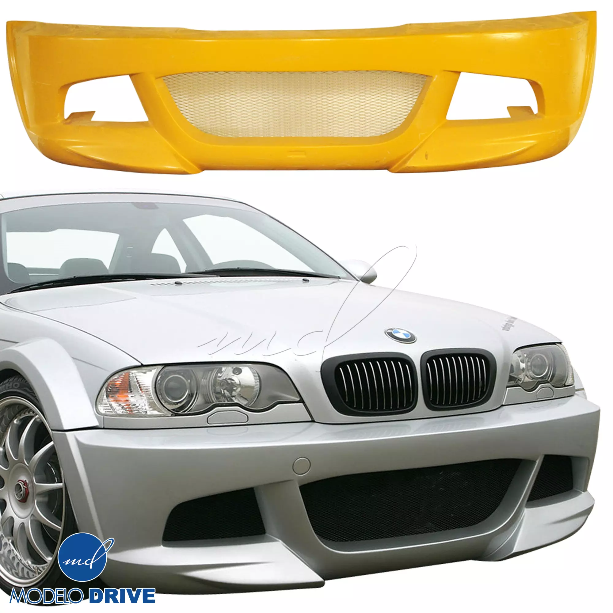 ModeloDrive FRP LDES Wide Body Front Bumper > BMW 3-Series E46 1999-2005 > 2dr - Image 5