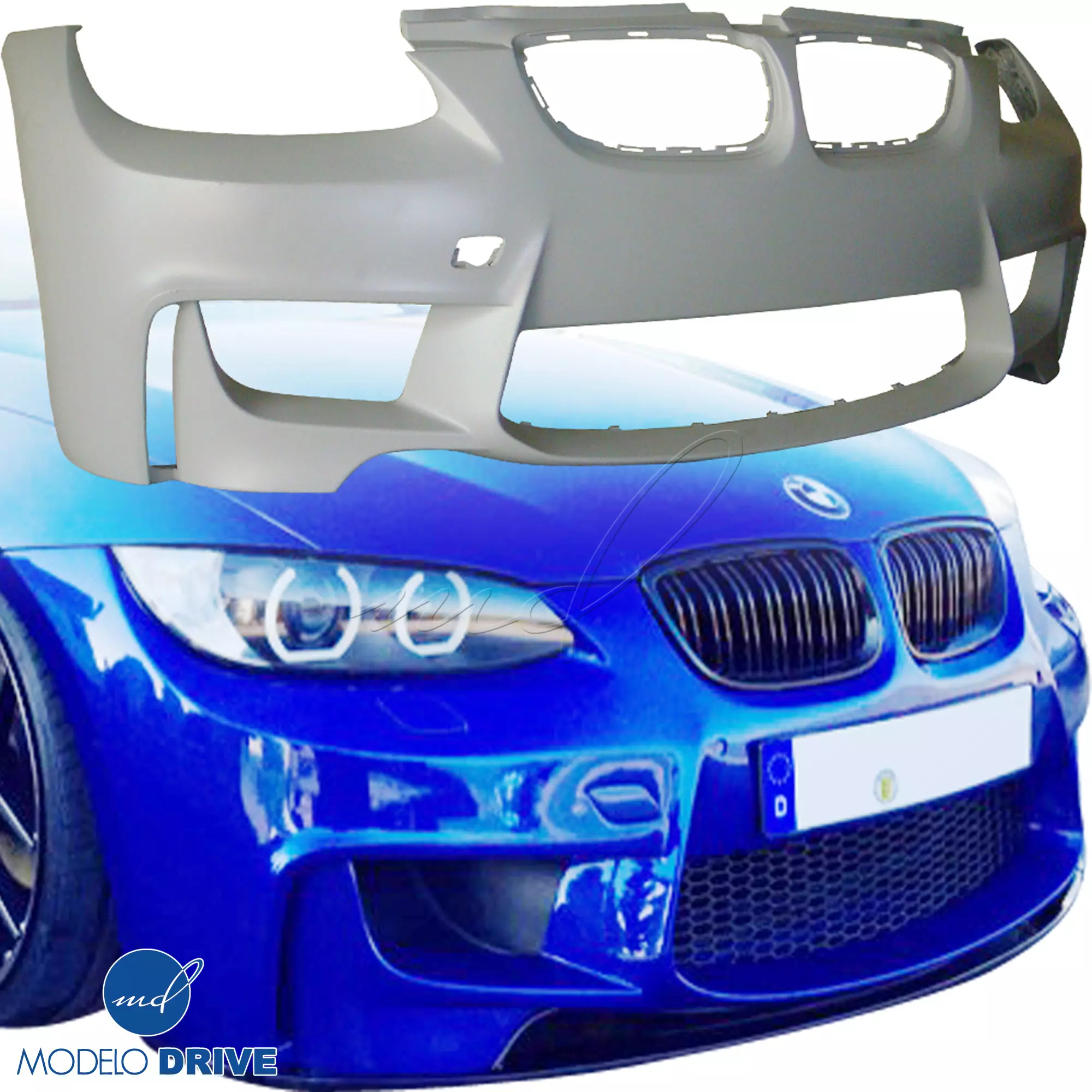 ModeloDrive FRP 1M-Style Front Bumper > BMW 3-Series E92 2007-2010 > 2dr - Image 17