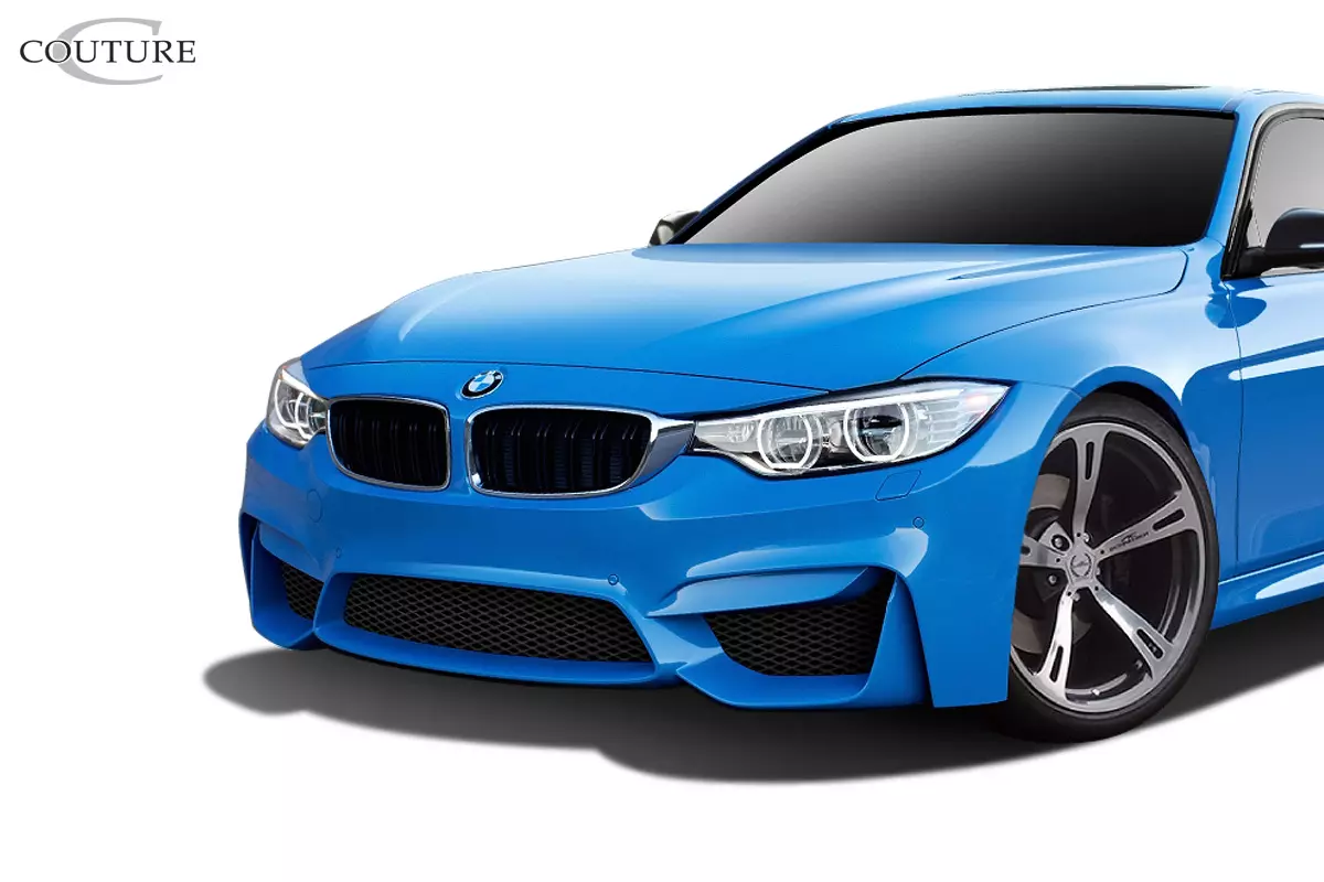 2012-2018 BMW 3 Series F30 Couture Polyurethane M3 Look Front Bumper 1 Piece (ed_112502) - Image 2