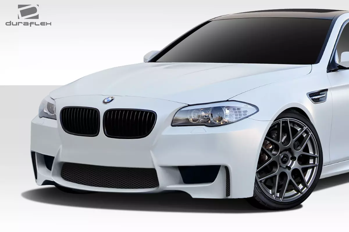 2011-2016 BMW 5 Series F10 4DR Duraflex 1M Look Front Bumper Cover 1 Piece - Image 2
