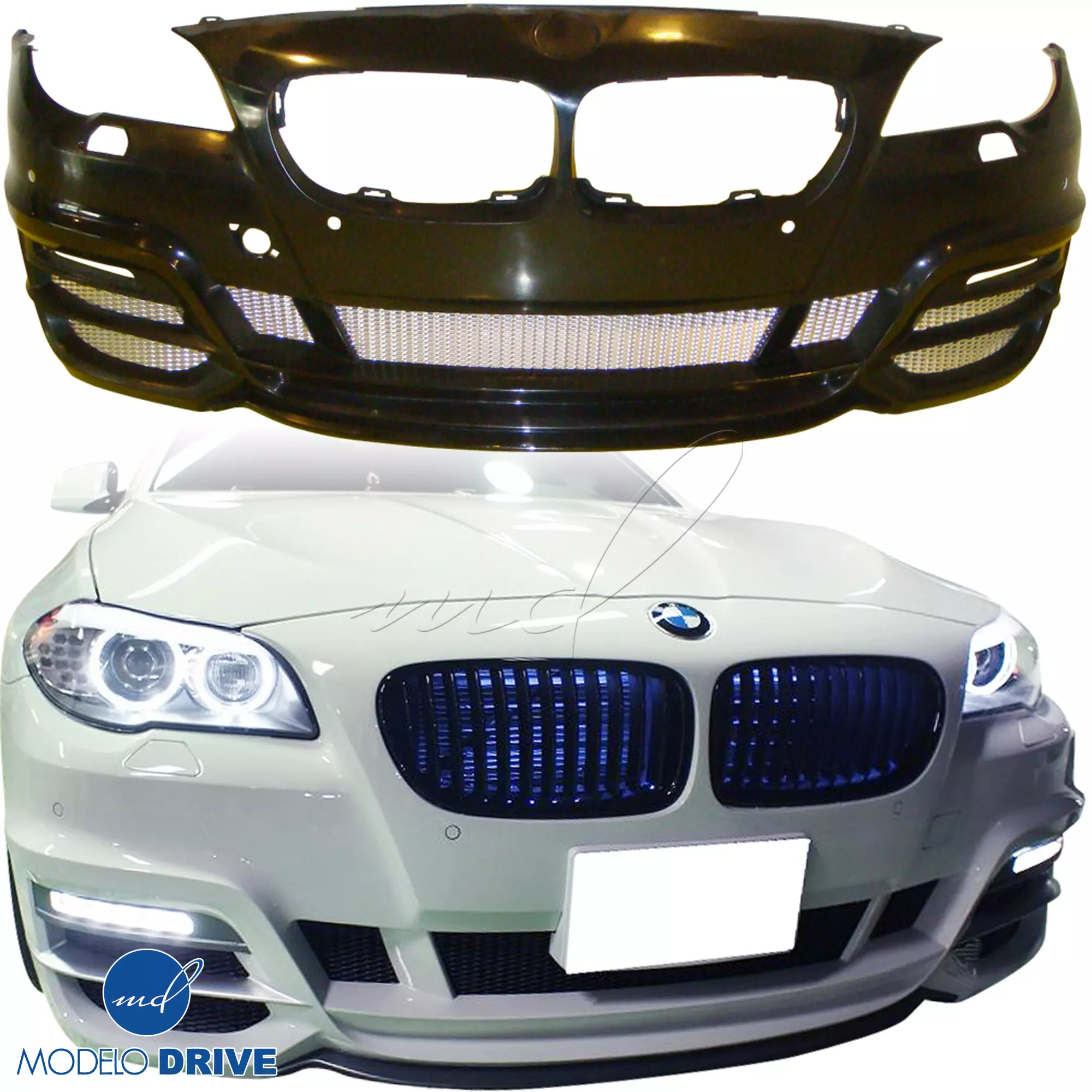 ModeloDrive FRP WAL Front Bumper > BMW 5-Series F10 2011-2016 > 4dr - Image 1