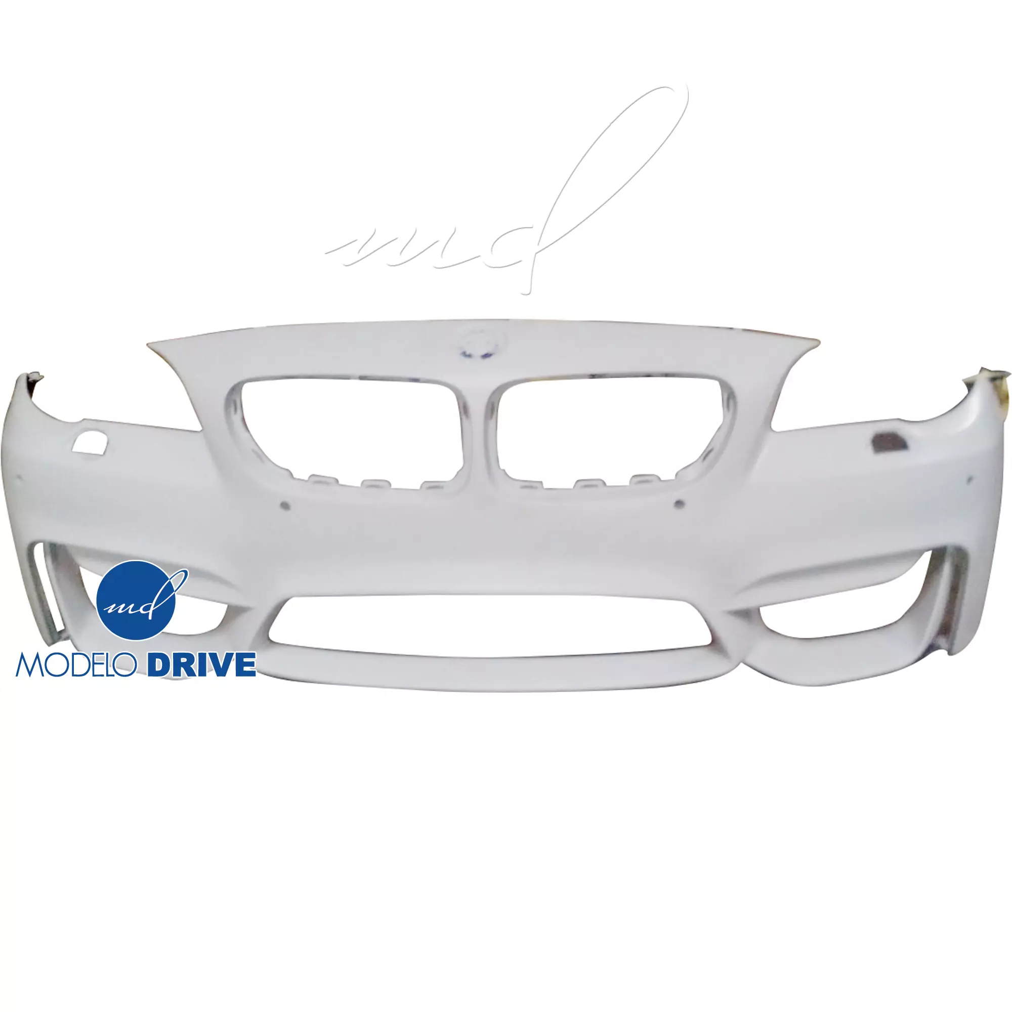 ModeloDrive FRP Type-M4 Style Front Bumper and Lip 2pc > BMW 5-Series F10 2011-2016 > 4dr - Image 4