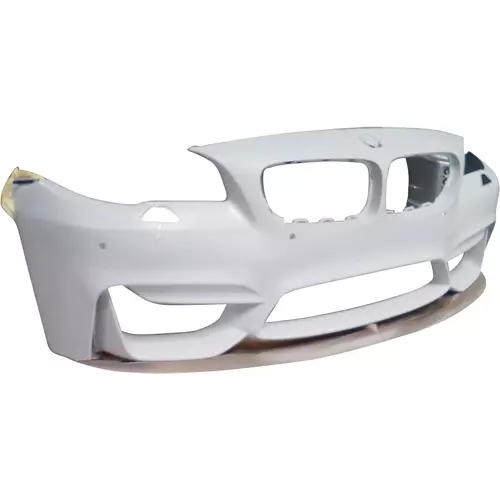 ModeloDrive FRP Type-M4 Style Front Bumper and Lip 2pc > BMW 5-Series F10 2011-2016 > 4dr - Image 3