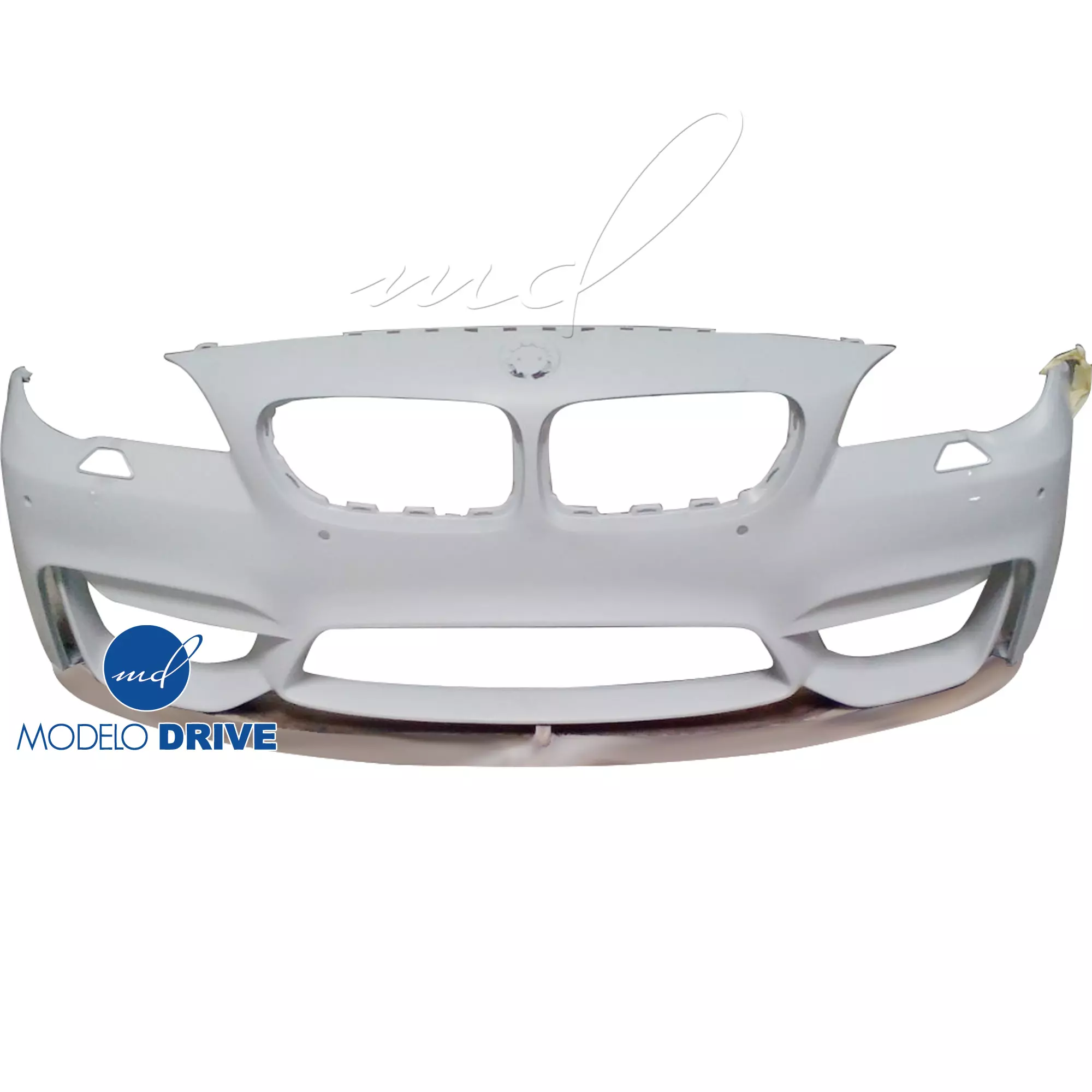 ModeloDrive FRP Type-M4 Style Front Bumper and Lip 2pc > BMW 5-Series F10 2011-2016 > 4dr - Image 2