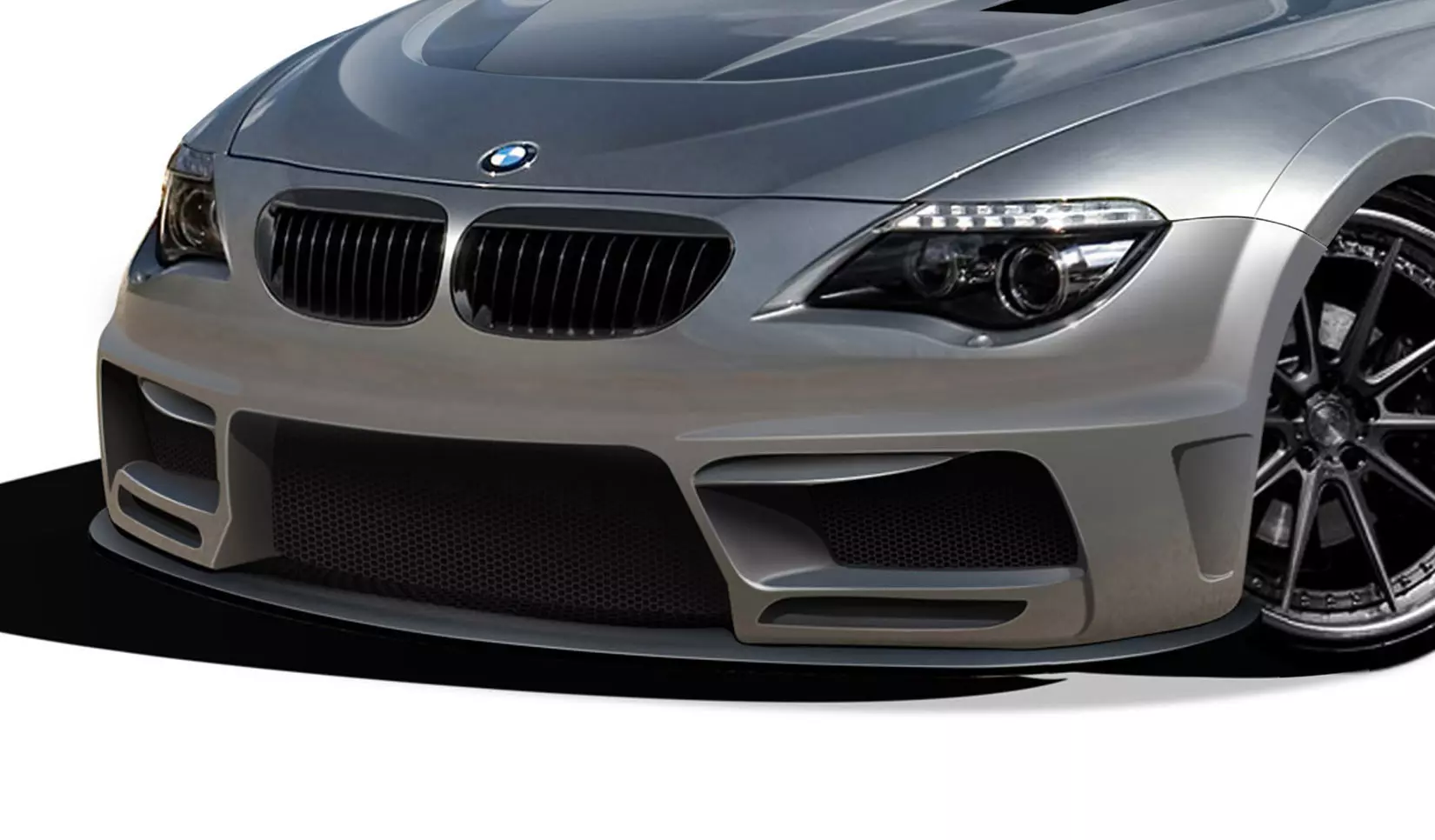 2004-2010 BMW 6 Series E63 E64 2DR Convertible AF-2 Wide Body Front Lip Under Air Dam Spoiler ( GFK ) 1 Piece - Image 1