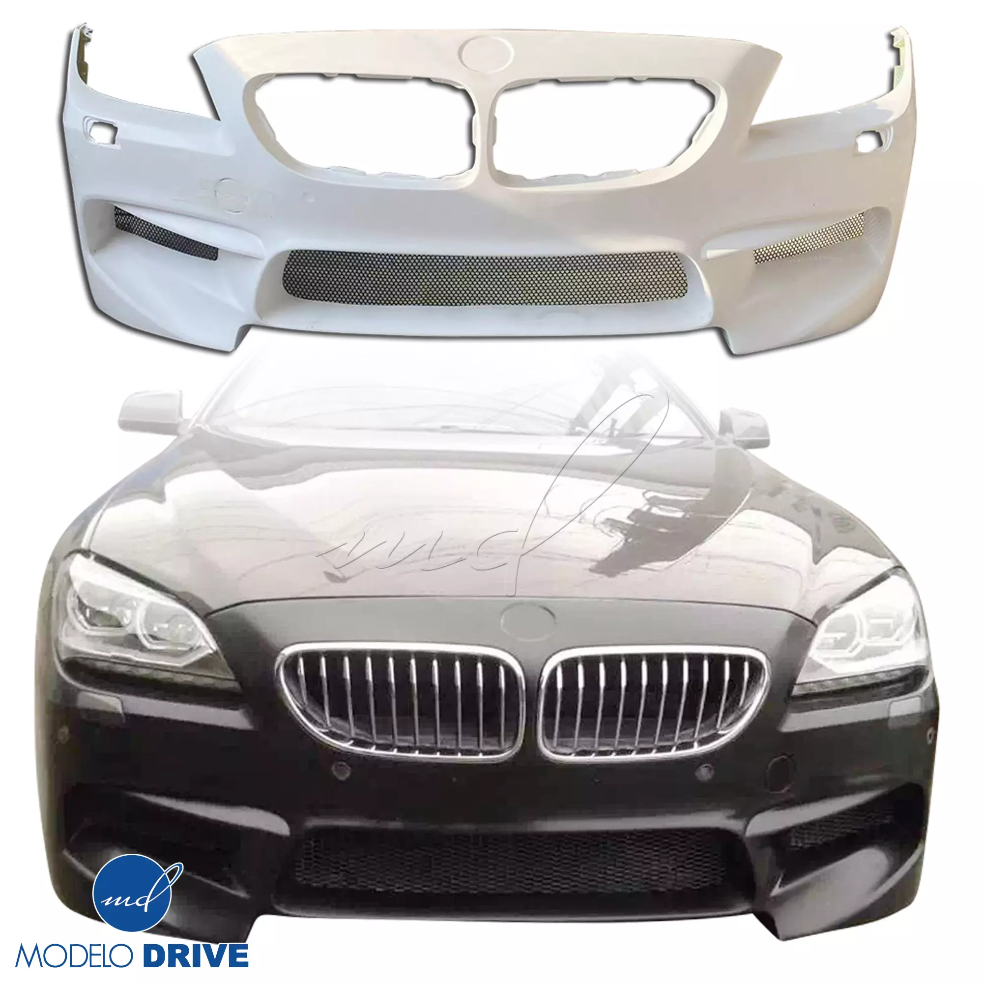 ModeloDrive FRP M6-Style Front Bumper > BMW 6-Series 2008-2014 - Image 12