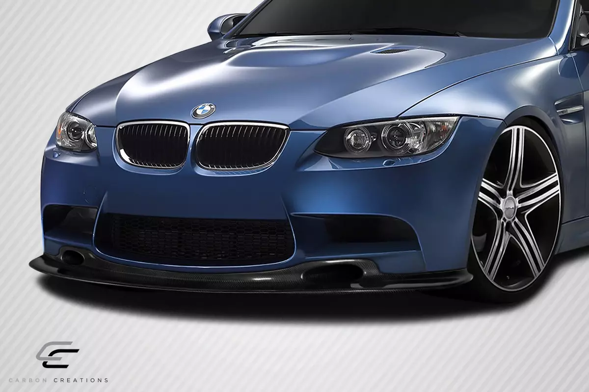 2008-2013 BMW M3 E90 E92 E93 Carbon Creations GT4 Look Front Lip Under Spoiler 1 Piece - Image 2