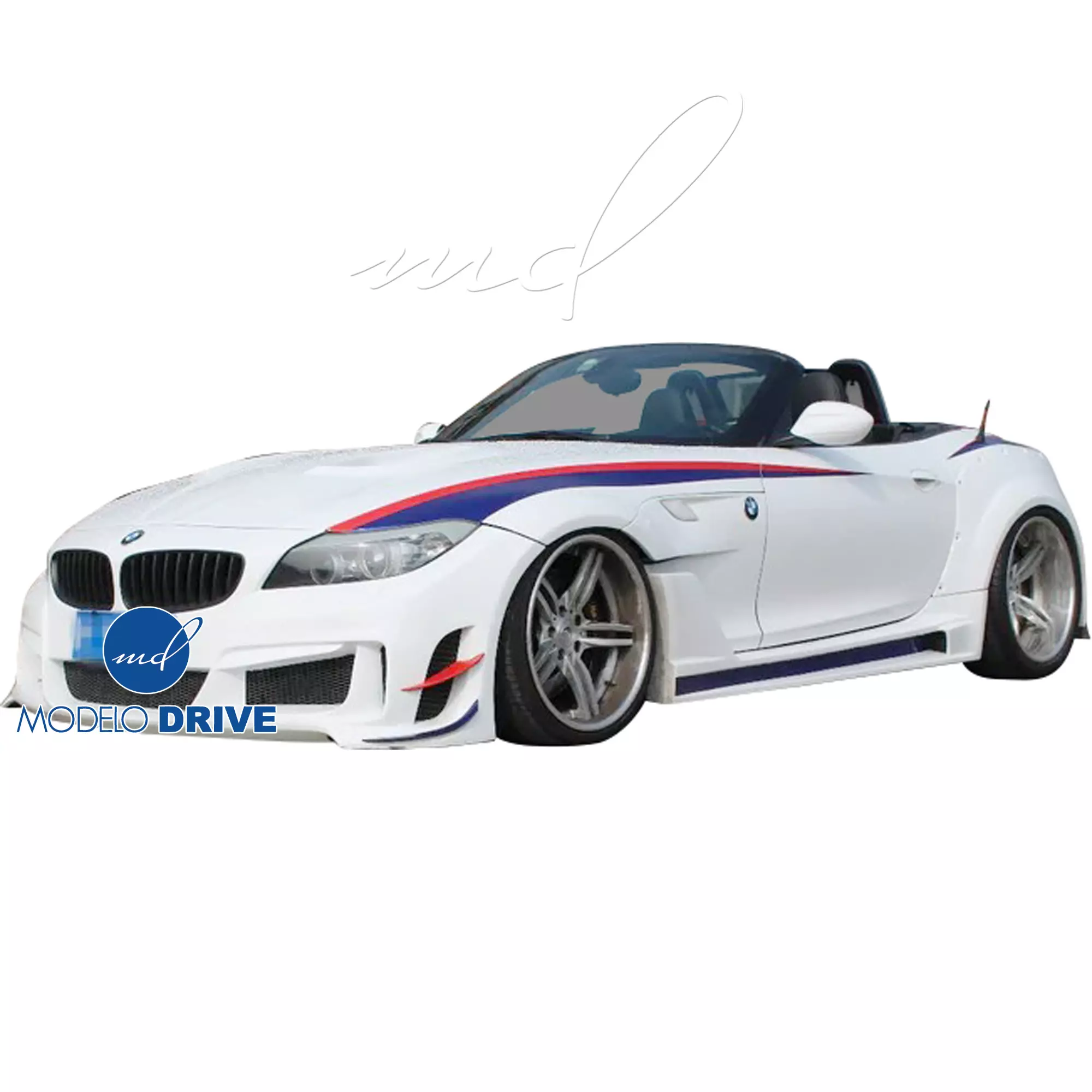 ModeloDrive FRP LVL Wide Body Front Bumper 5pc > BMW Z4 E89 2009-2016 - Image 21