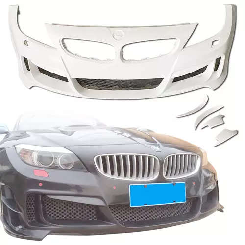 ModeloDrive FRP LVL Wide Body Front Bumper 5pc > BMW Z4 E89 2009-2016 - Image 23