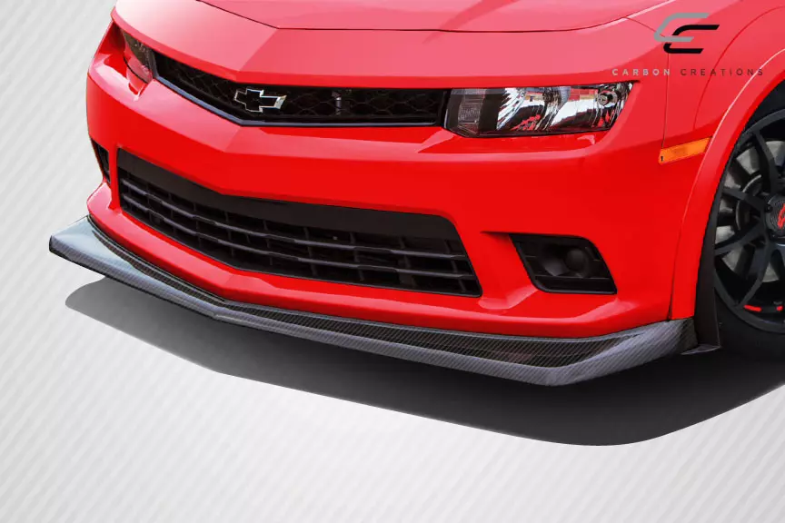 2014-2015 Chevrolet Camaro Carbon Creations Z28 Look Front Lip Under Air Dam Spoiler 1 Piece - Image 2