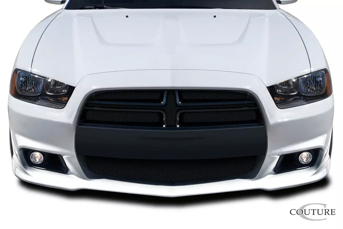 2011-2014 Dodge Charger Couture Polyurethane SRT Look Front Bumper Cover 1 Piece - Image 1