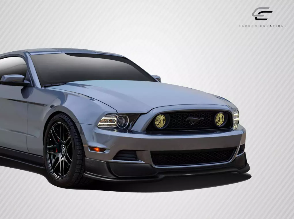 2013-2014 Ford Mustang Carbon Creations R500 Front Lip Under Air Dam Spoiler 1 Piece - Image 2