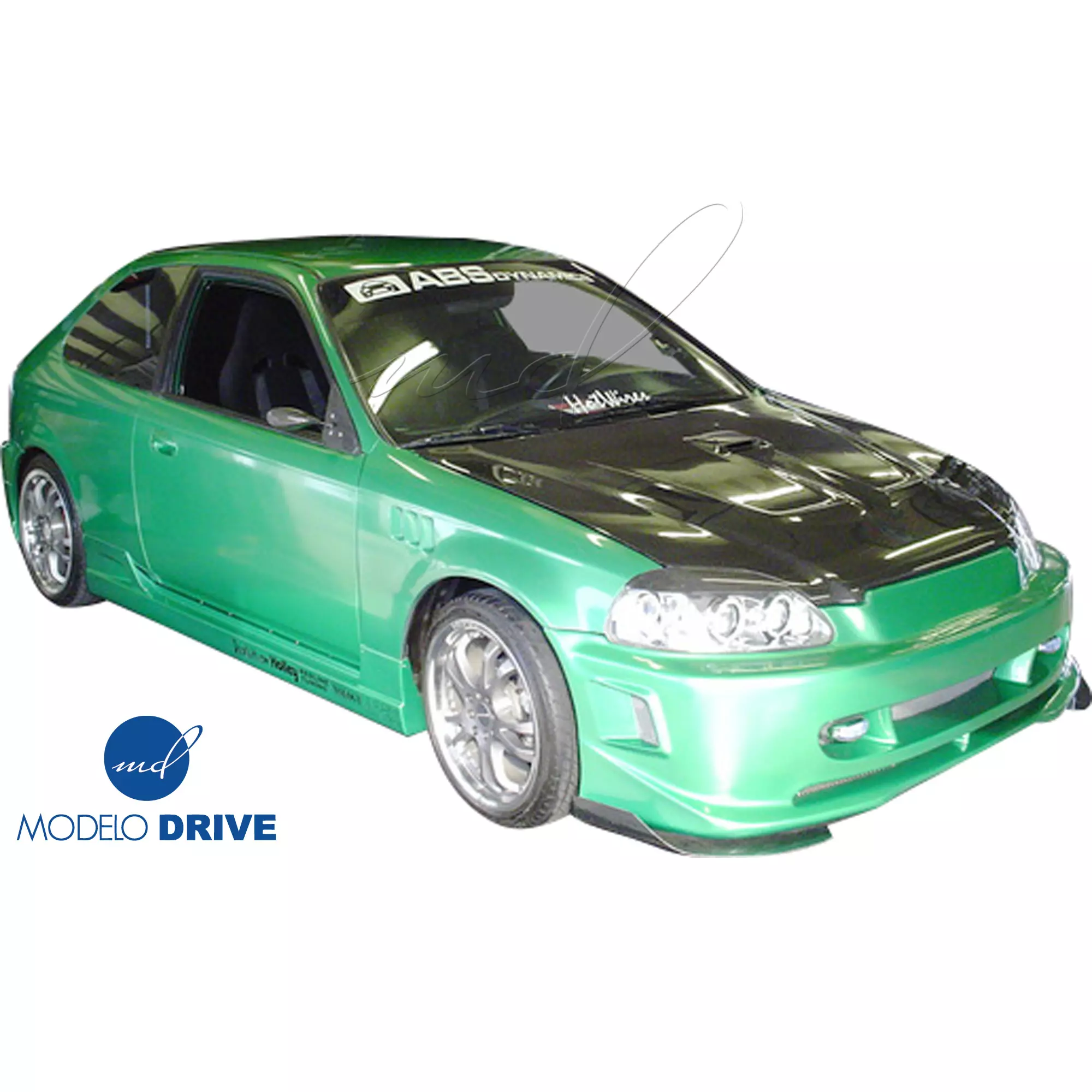ModeloDrive FRP ZEA Body Kit 4pc > Honda Civic EK9 1996-1998 > 3-Door Hatch - Image 8