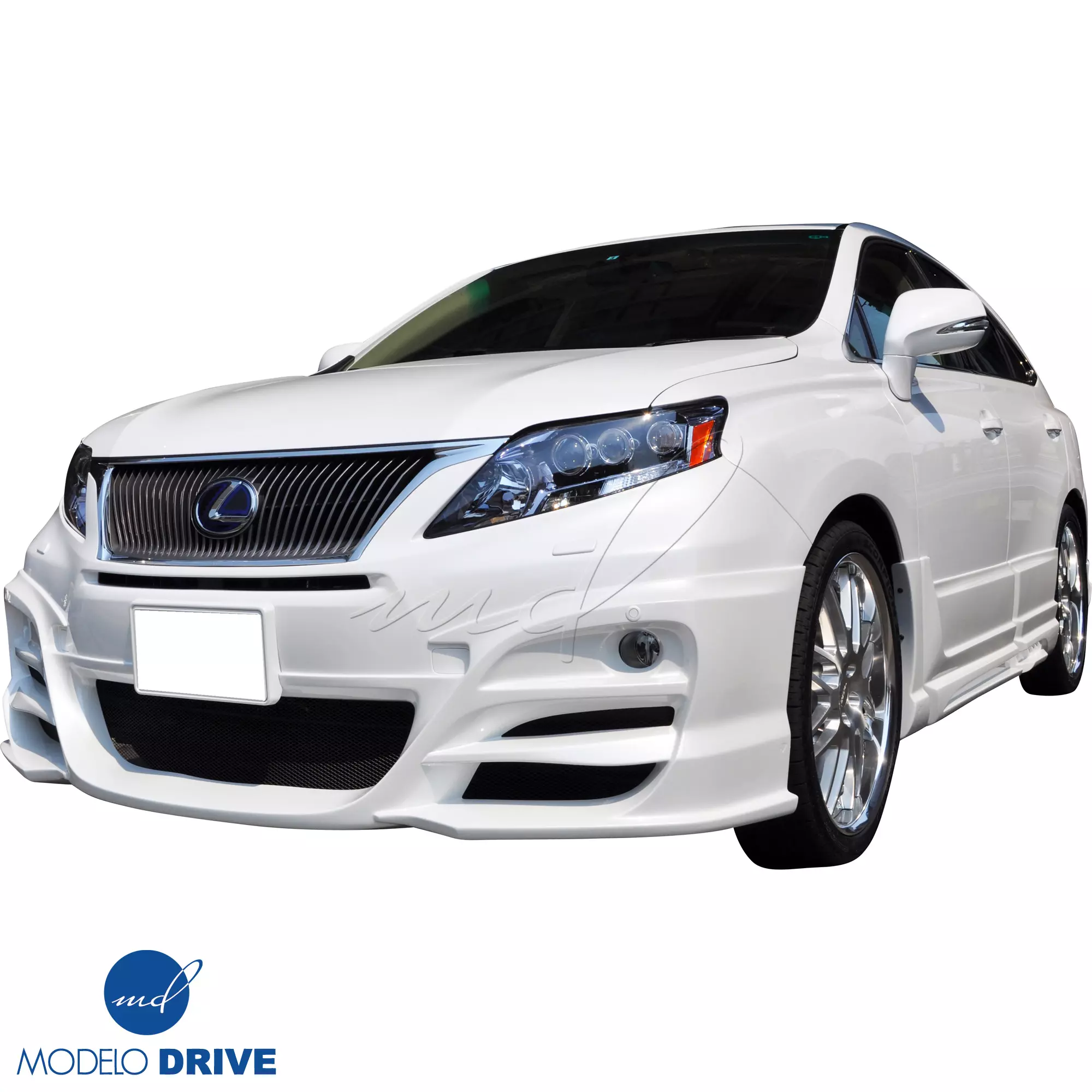 ModeloDrive FRP WAL BISO Front Add-on Valance > Lexus RX-Series RX350 RX450 2010-2012 - Image 1