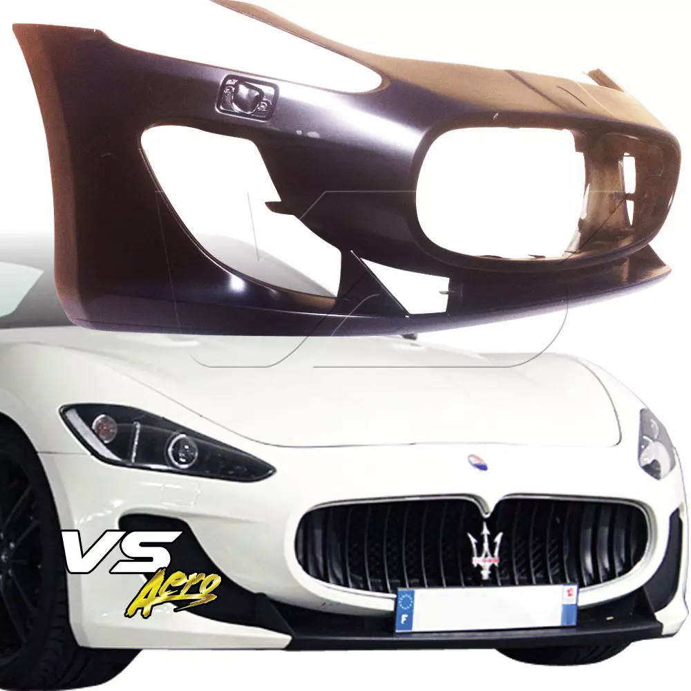 VSaero FRP MC Str Style Front Bumper > Maserati GranTurismo 2008-2013 - Image 1