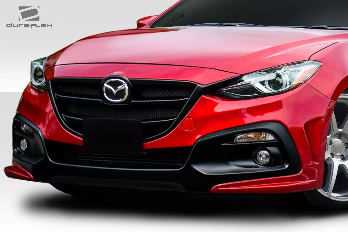 2014-2016 Mazda 3 Hatchback Duraflex KSS Front Bumper 1 Piece - Image 2