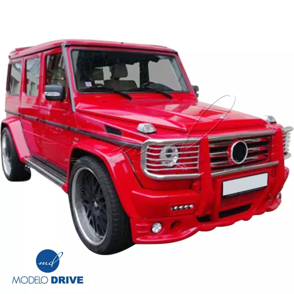 ModeloDrive FRP HAMA Front Lip Valance 3pc > Mercedes-Benz G500 (W463) 1999-2018 - Image 1
