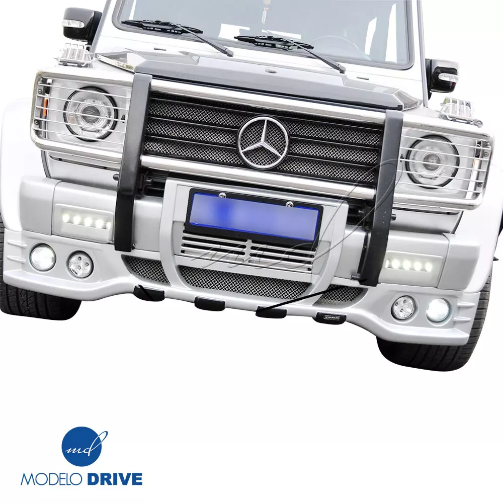 ModeloDrive FRP HAMA Front Lip Valance 3pc > Mercedes-Benz G500 (W463) 1999-2018 - Image 4