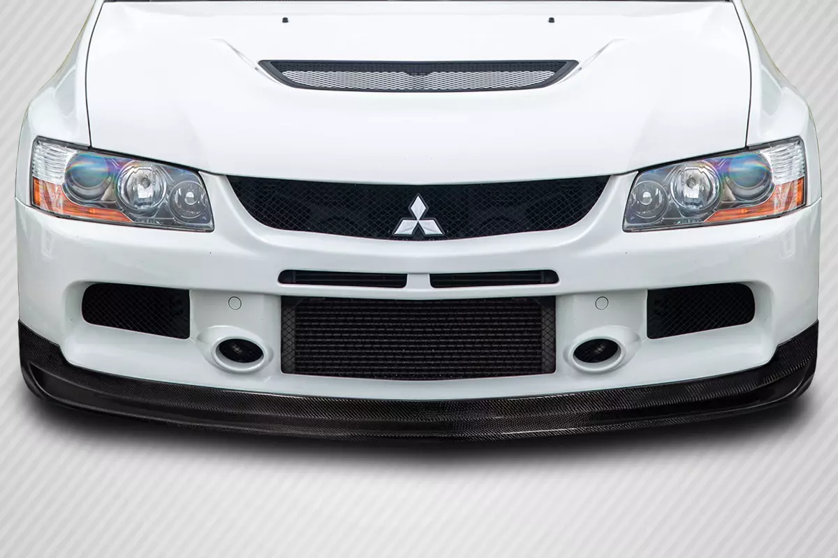 2006-2006 Mitsubishi Lancer Evolution 9 Carbon Creations Varte Front Lip Spoiler Air Dam 1 Piece - Image 5