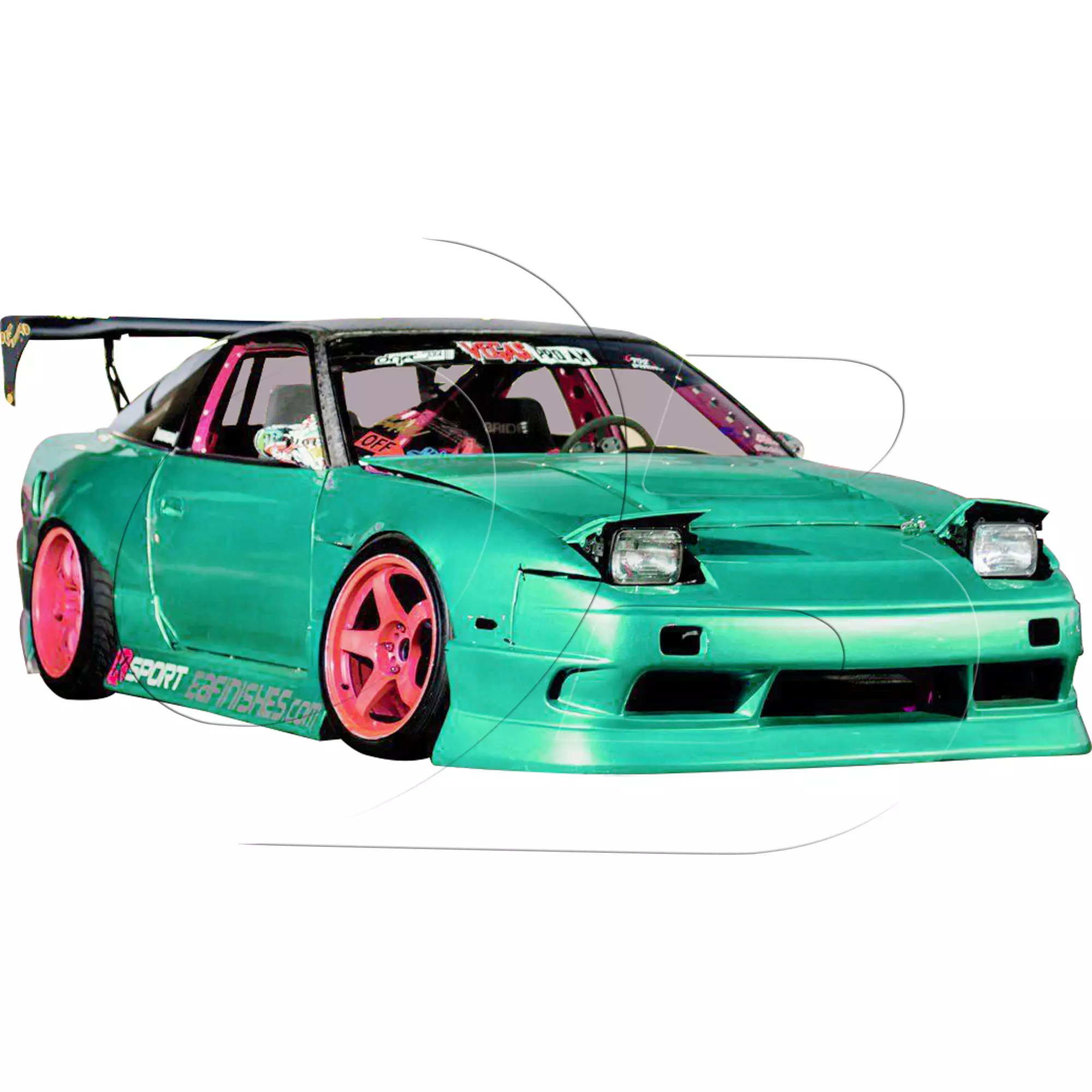 KBD Urethane Bsport2 Style 4pc Full Body Kit > Nissan 240SX 1989-1994 > 2dr Coupe - Image 7
