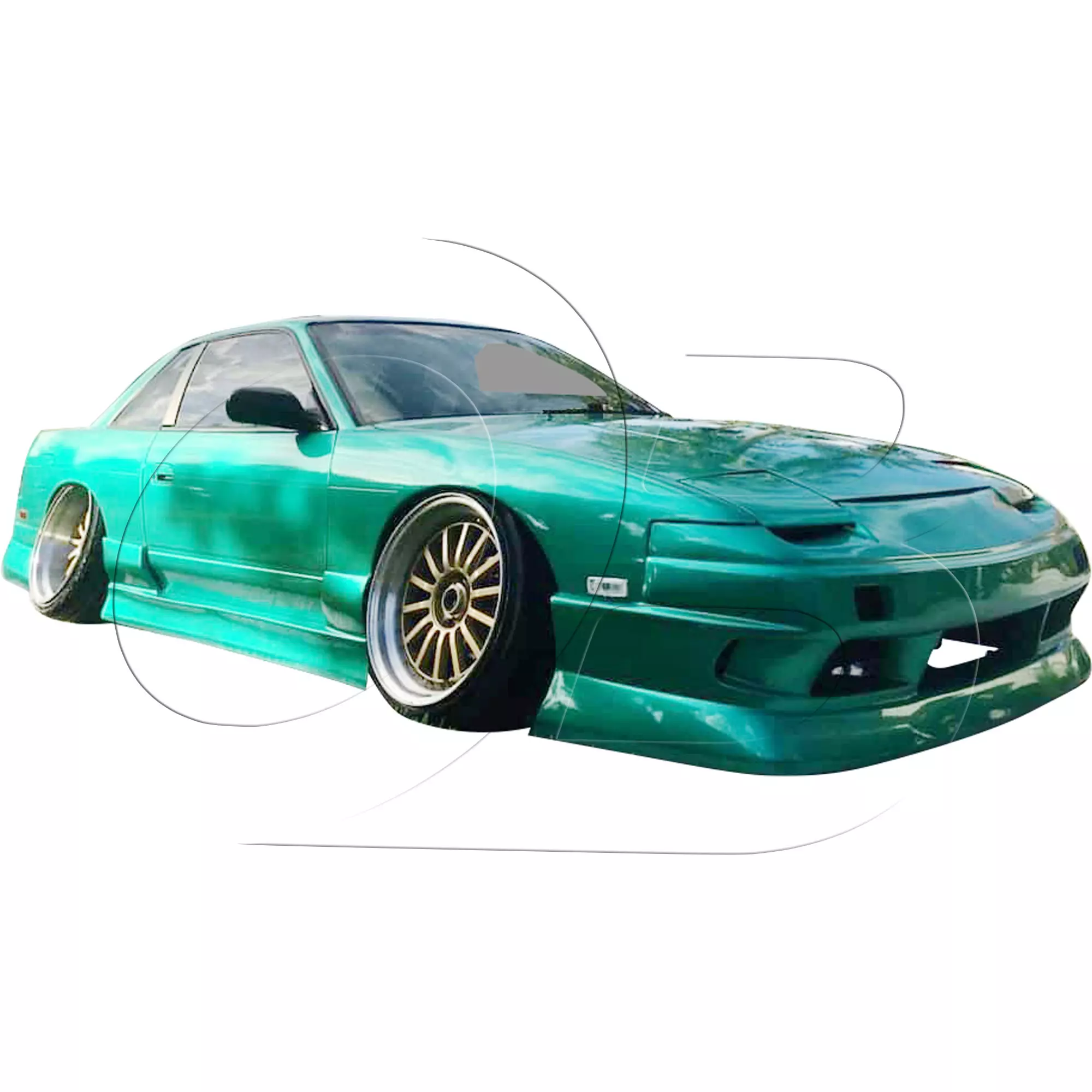KBD Urethane Bsport2 Style 4pc Full Body Kit > Nissan 240SX 1989-1994 > 2dr Coupe - Image 8