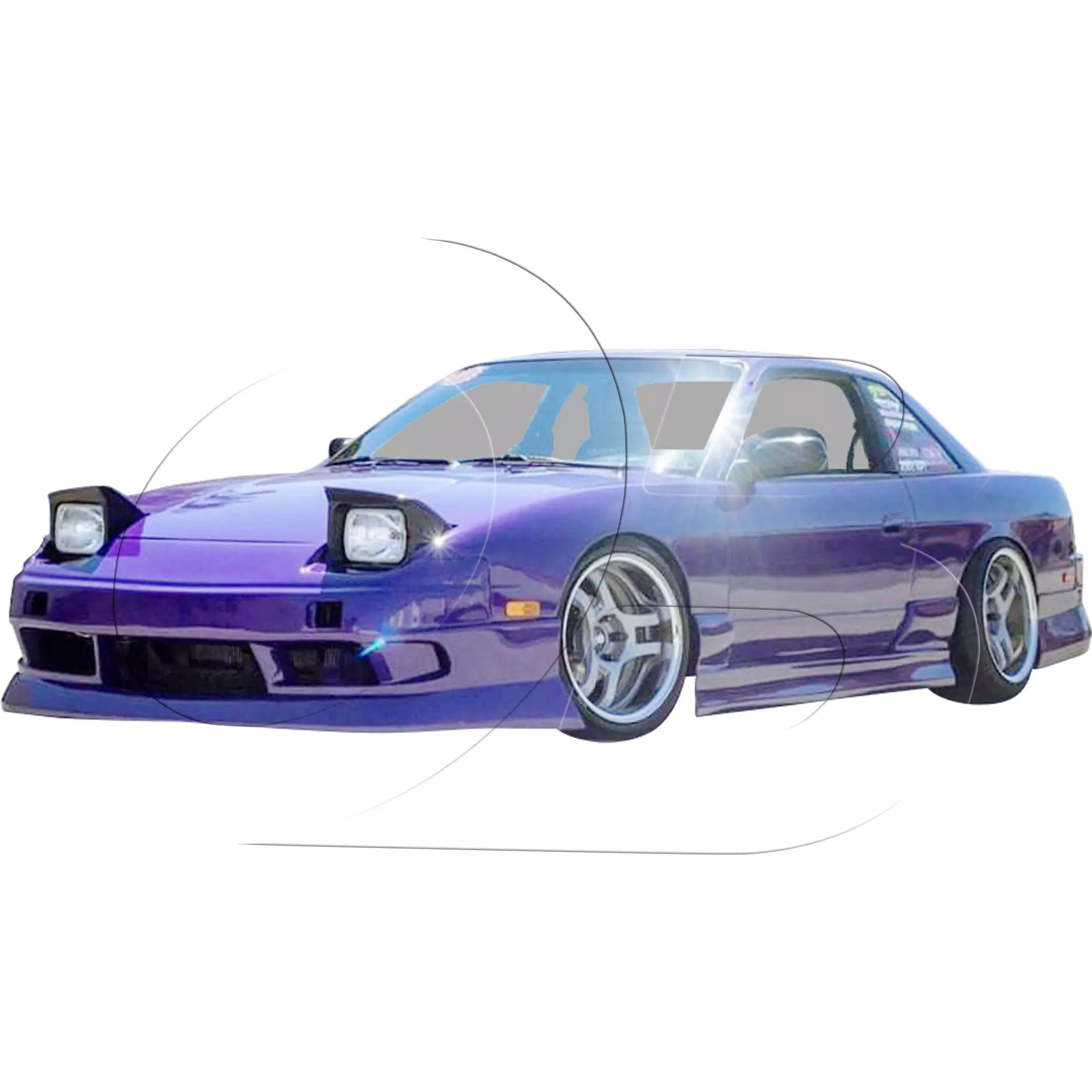 KBD Urethane Bsport2 Style 4pc Full Body Kit > Nissan 240SX 1989-1994 > 2dr Coupe - Image 10