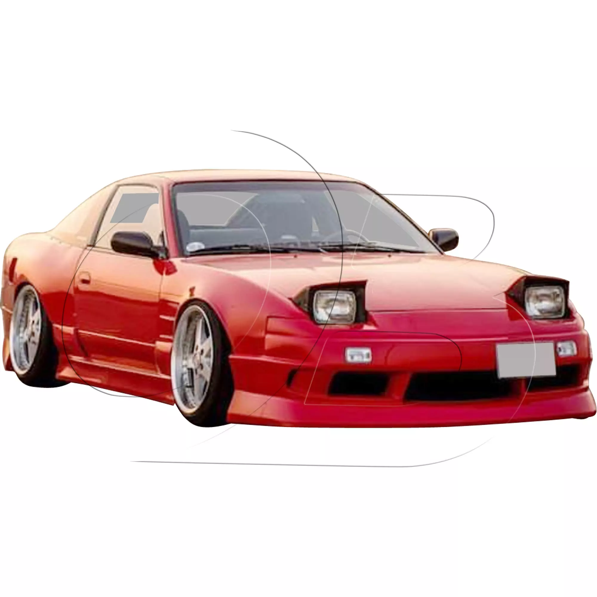 KBD Urethane Bsport2 Style 4pc Full Body Kit > Nissan 240SX 1989-1994 > 2dr Coupe - Image 16