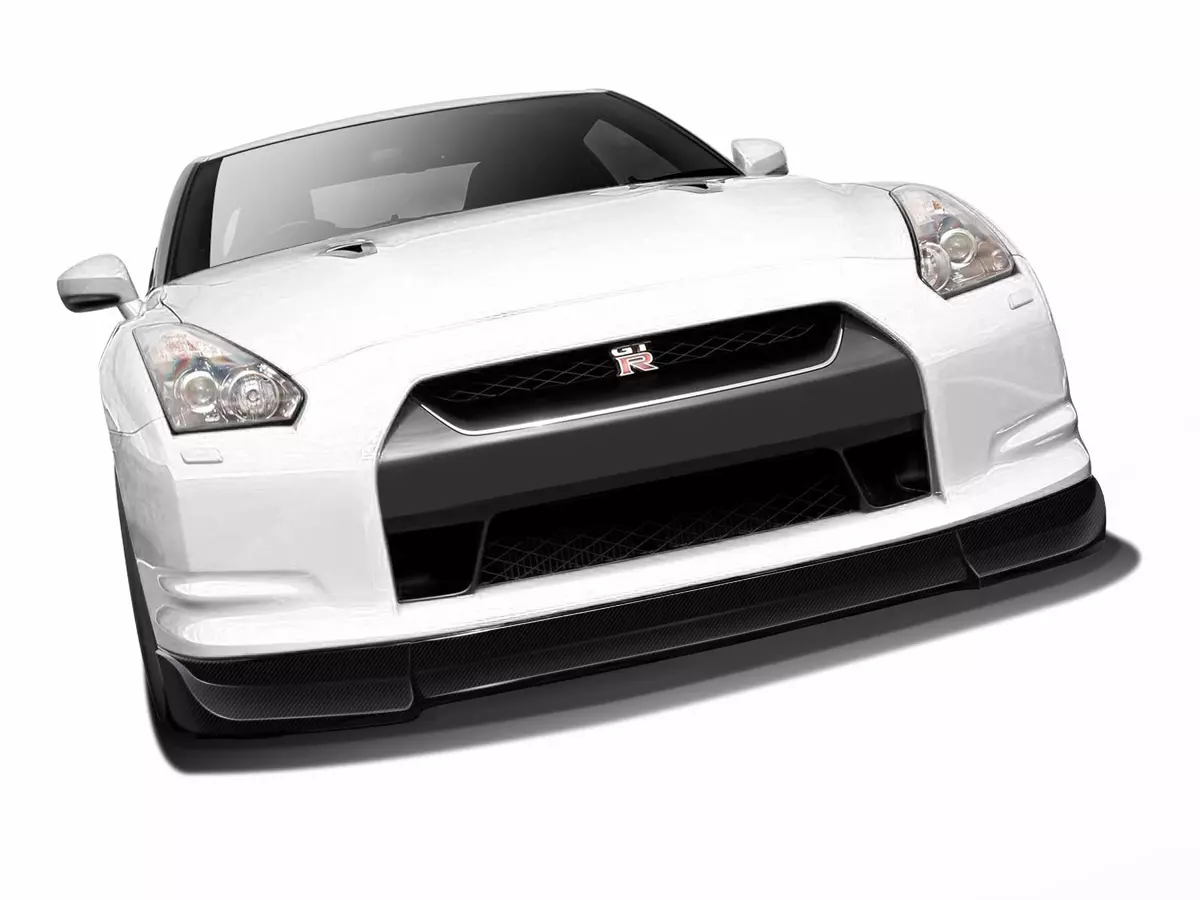 2009-2011 Nissan GT-R R35 Carbon AF-2 Front Add-On Spoiler ( CFP ) 1 Piece - Image 1