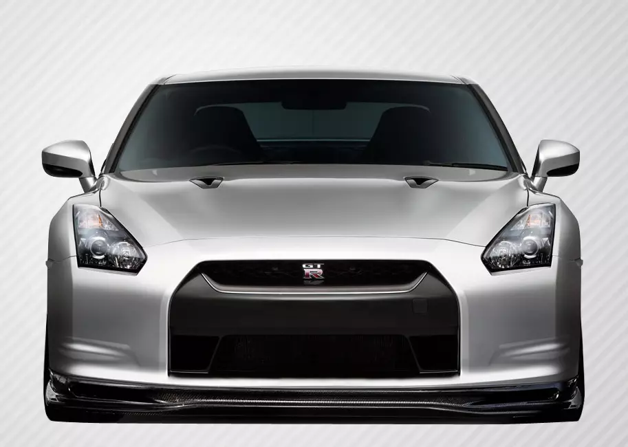 2009-2011 Nissan GT-R R35 Carbon Creations Eros Version 5 Front Lip Under Spoiler Air Dam 1 Piece - Image 1